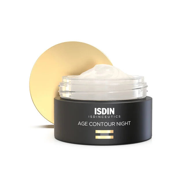 ISDIN ISDINCEUTICS Age Contour Night Cream - Anti-Aging Face Moisturizer for Wrinkles & Fine Lines | Night Repair Treatment for Dry Skin | Perfect for Evening Skincare Routine & Overnight Hydration