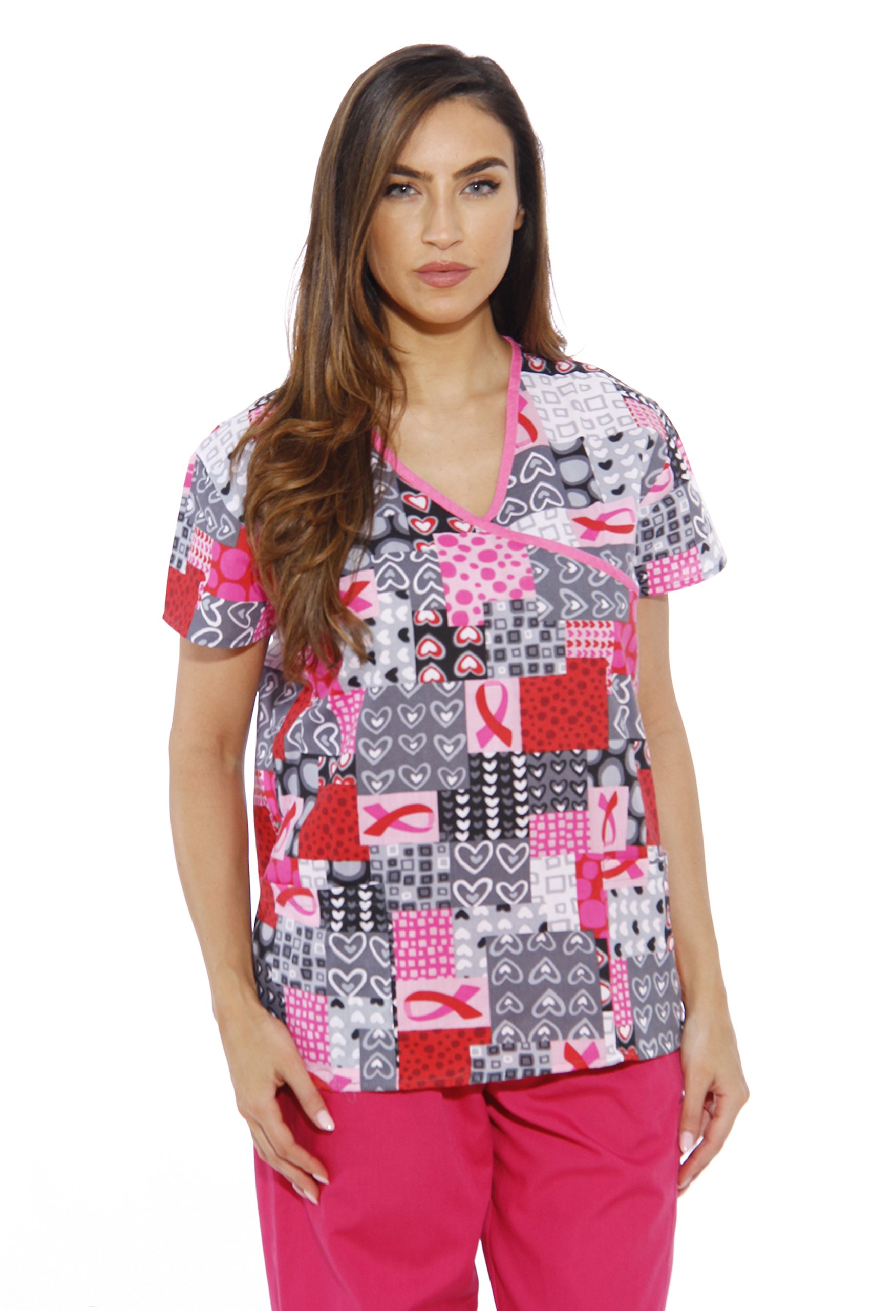 Just Love Women's Holiday Scrub Tops - Comfortable Medical Uniform for Nurses & Healthcare Professionals - Perfect for Christmas, Halloween & Work Shifts