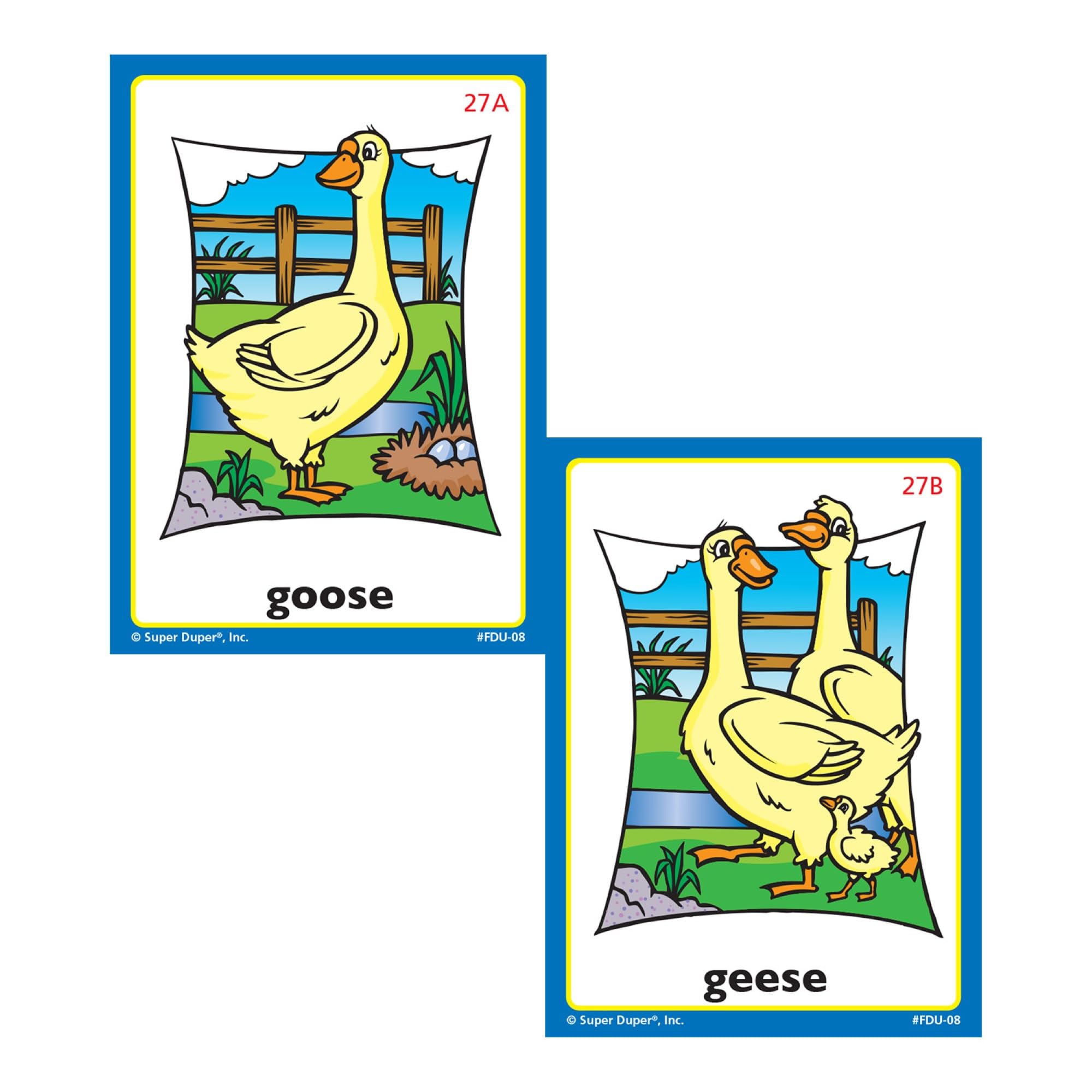 Super Duper Publications | Plurals Fun Deck Flash Cards | Educational Learning Tool for Kids | Improve Grammar Skills for Homeschool & Classroom Use