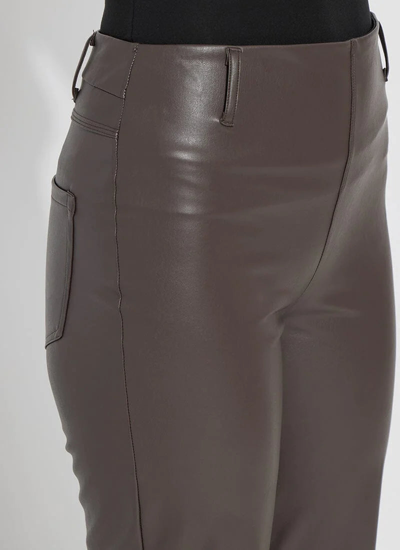 Amara Straight Leg Pants for Women - Rich Cocoa Brown High Waist Trousers | Comfortable Office Wear & Casual Outfits