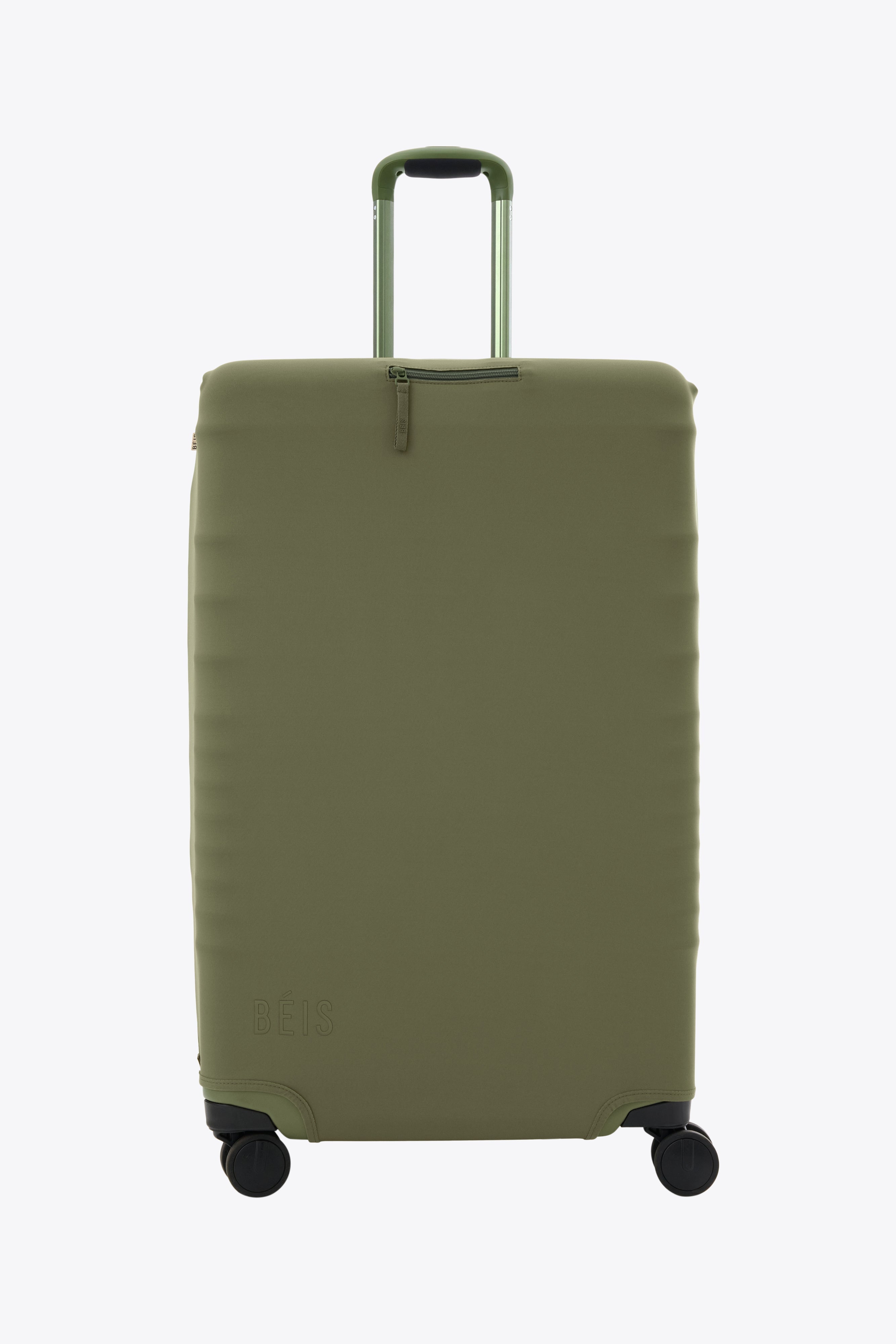 Olive Large Check-In Luggage Cover - Durable Waterproof Suitcase Protector for Travel | Perfect for Airports, Business Trips & Vacations