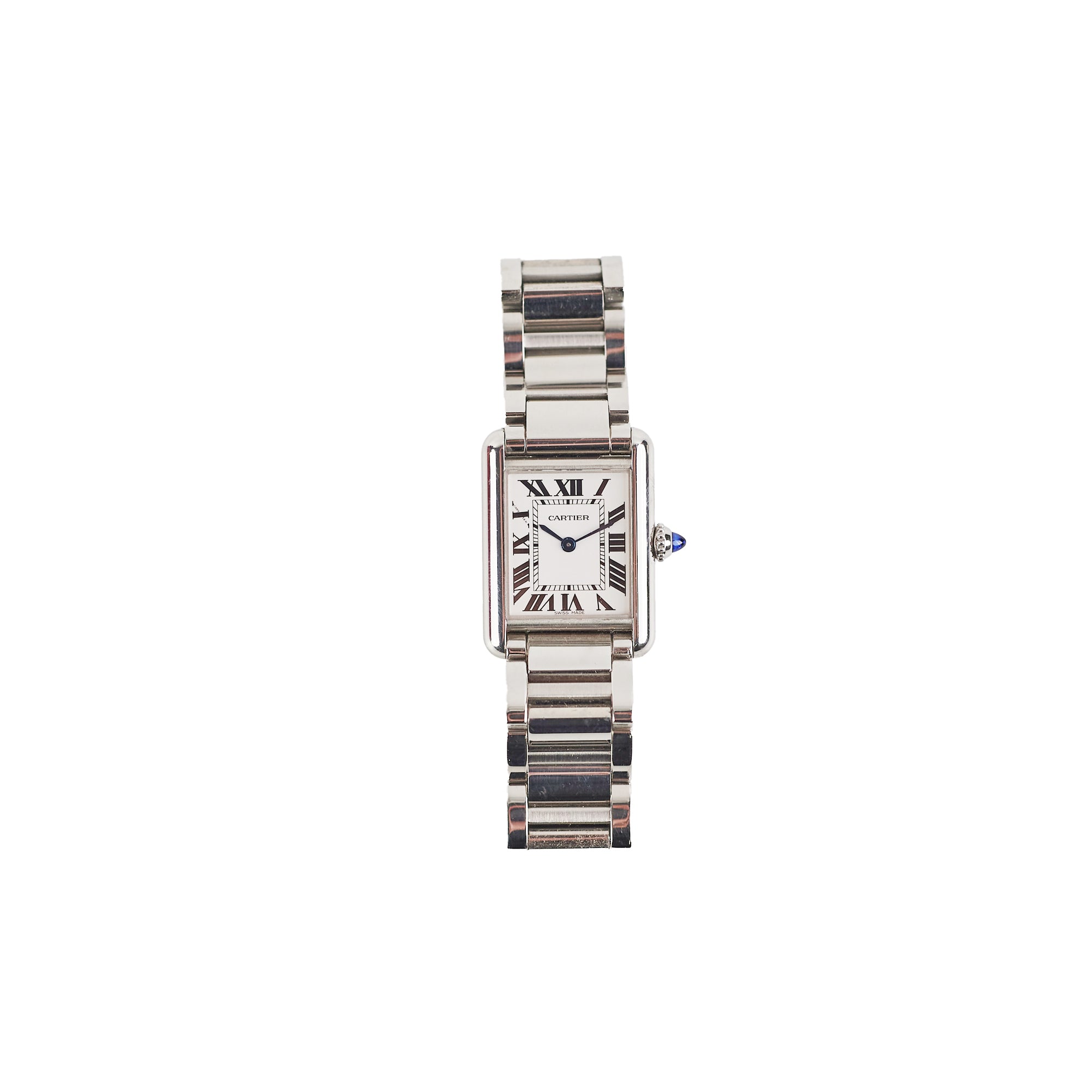 Cartier Tank Must Small Model WSTA0051 - Luxury Quartz Watch for Women, Stainless Steel Case & Bracelet - Perfect for Business, Office, and Formal Occasions