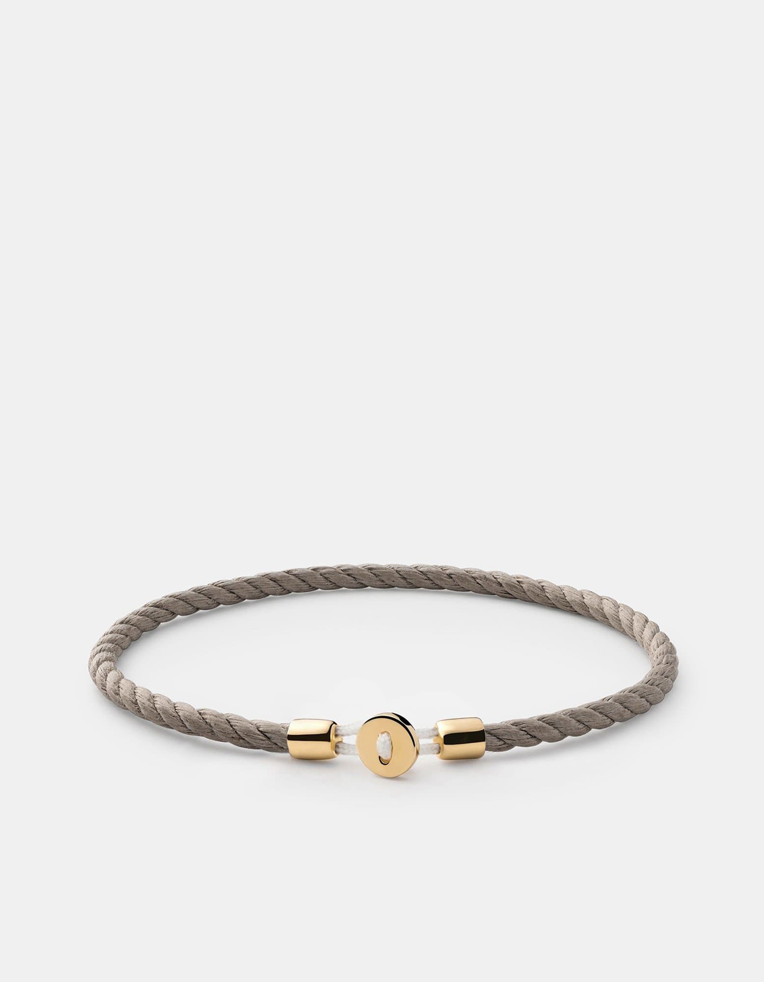 Nexus Cotton Rope Bracelet in Gold Vermeil - Handmade Adjustable Wristband for Women - Perfect for Casual Wear, Beach Outfits, and Boho Fashion Accessories