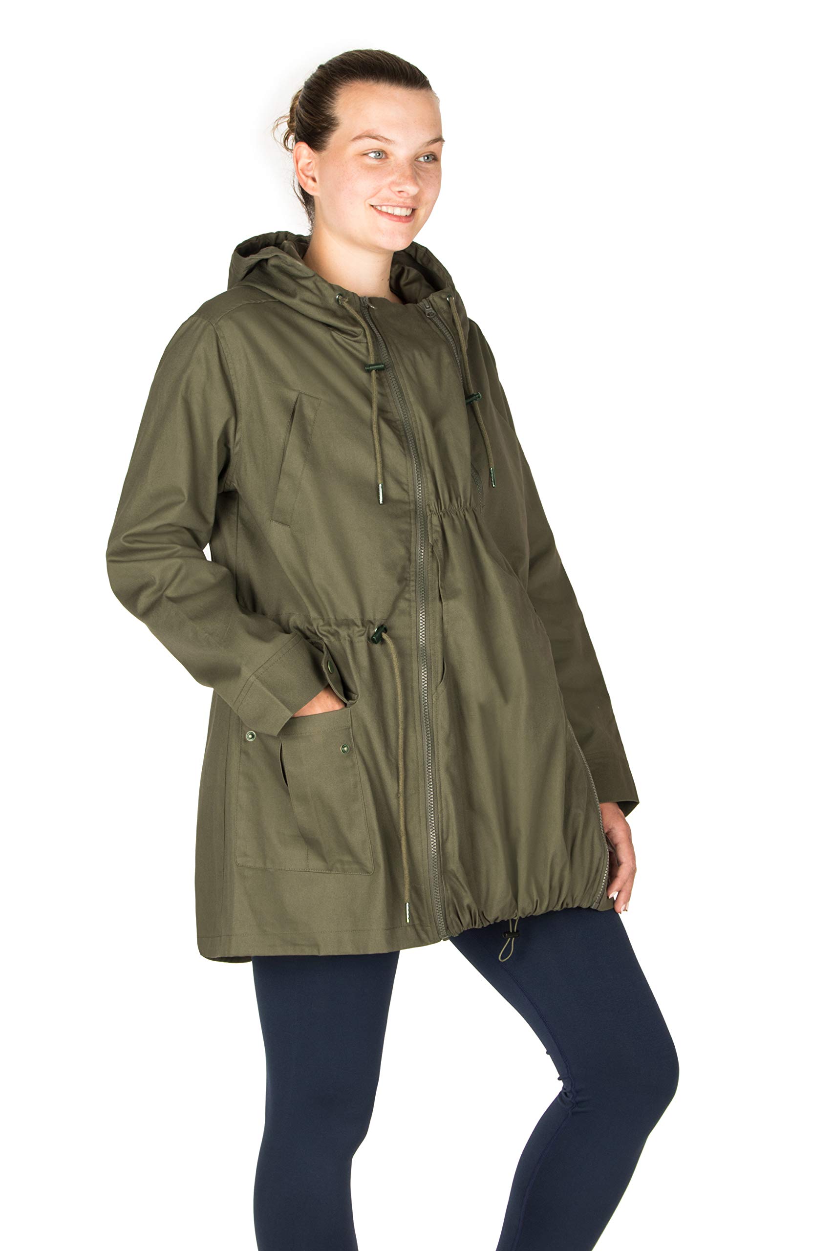 Maternity Jacket 3 in 1 Military Style - Weatherproof, Adjustable Fit for Outdoor Adventures & Urban Exploration
