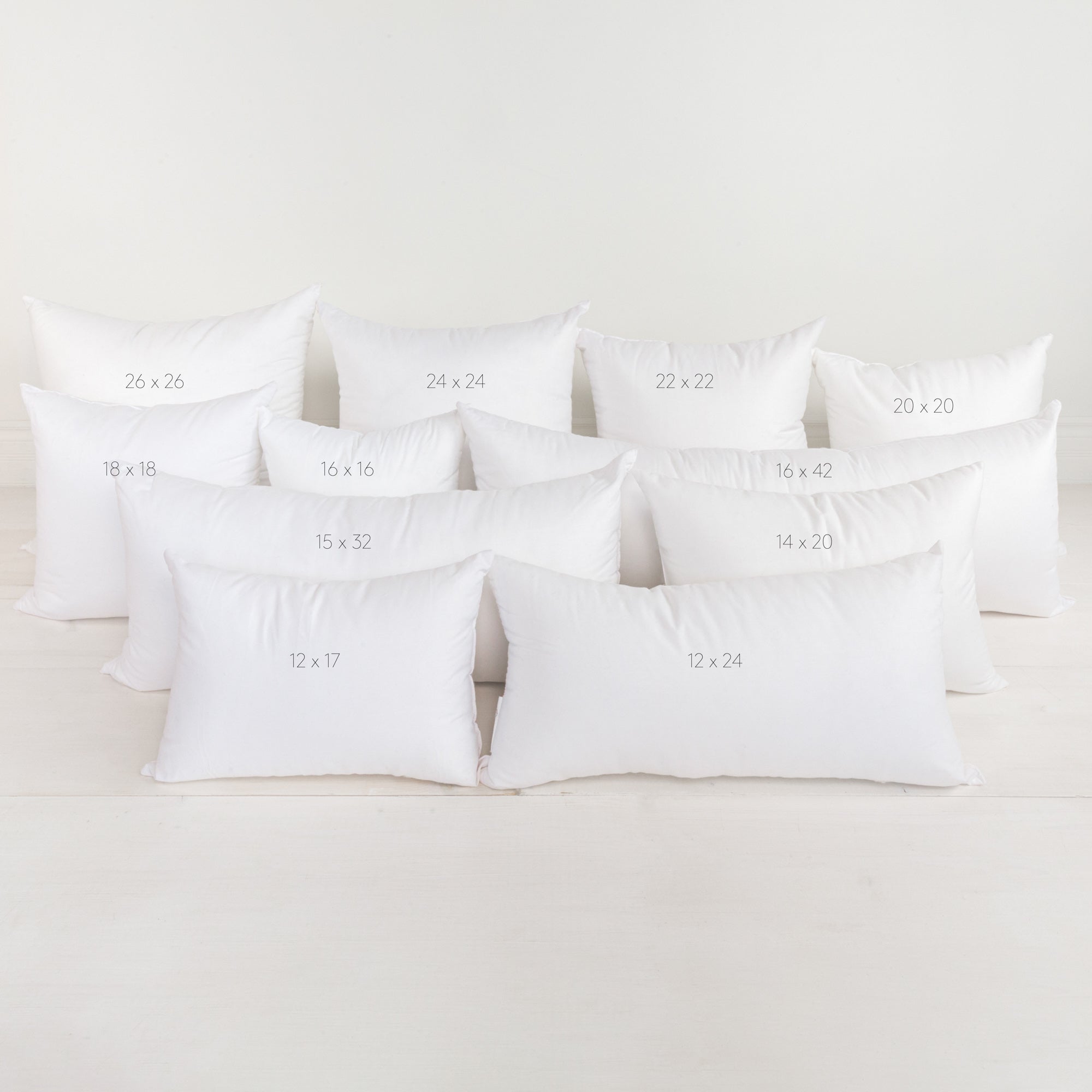 Premium Faux Down Pillow Inserts - Soft & Hypoallergenic Bedding for Ultimate Comfort - Perfect for Sofas, Beds, and Decorative Throw Pillows
