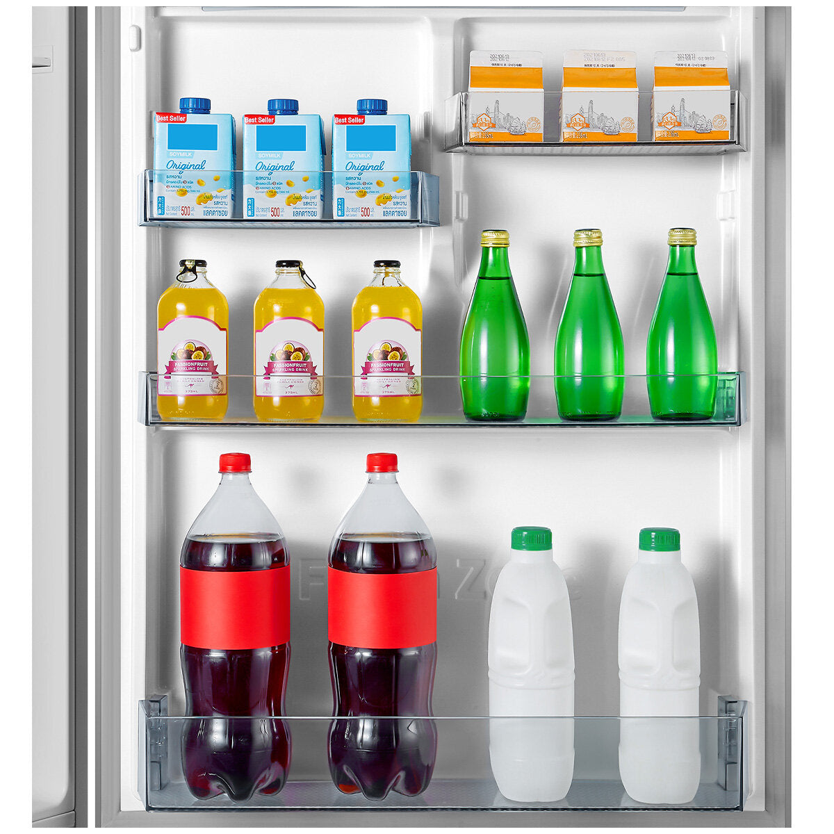 Hisense 417L Bottom Mount Refrigerator with PureFlat Design - Silver HRBM418S - Perfect for Kitchens, Apartments & Small Spaces