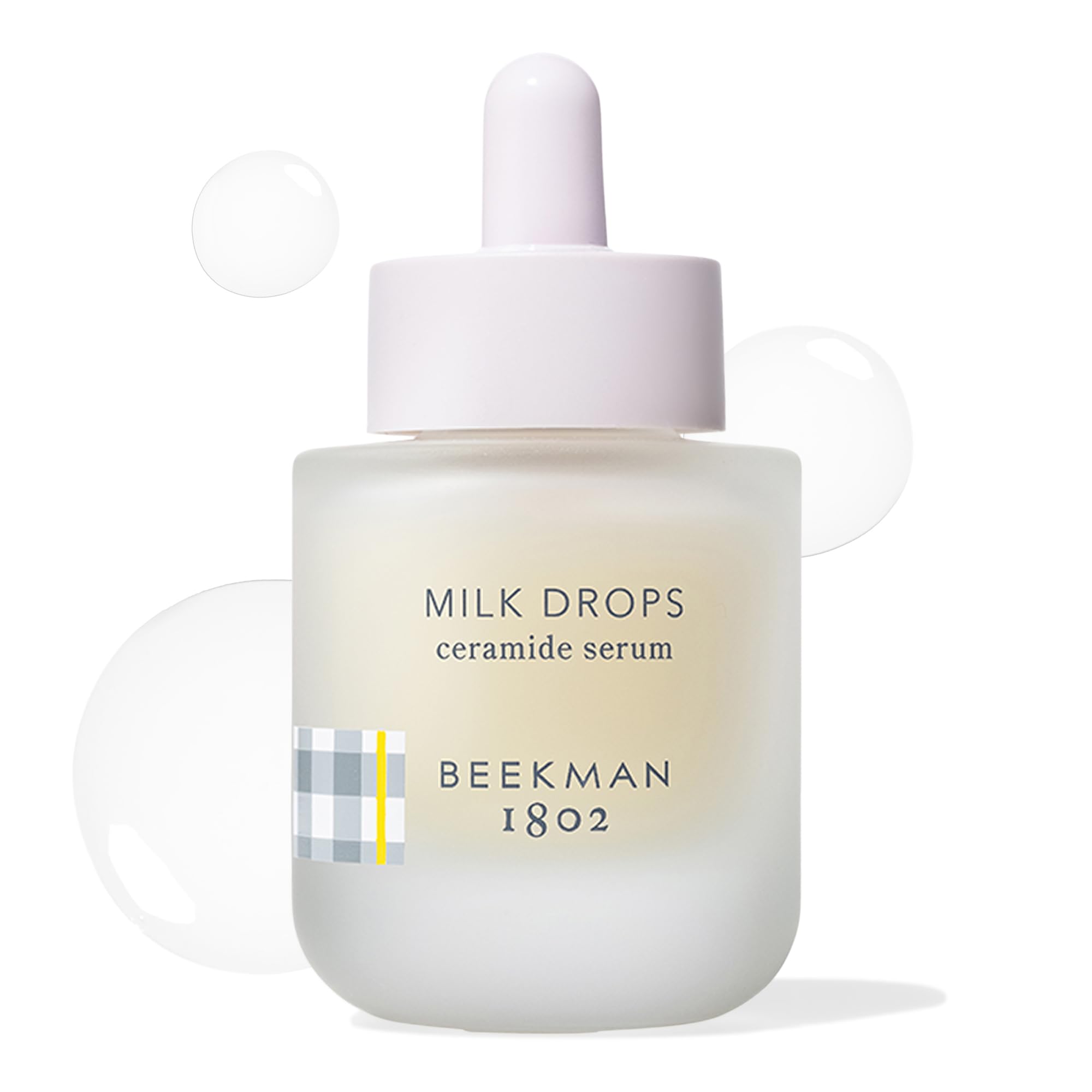 Beekman 1802 Ceramides Face Serum with Hyaluronic Acid, Squalane & Goat Milk - Fragrance Free Hydrating Serum for Glowing Skin - Cruelty Free & Vegan - Perfect for Dry Skin, Night Routine & Anti-Aging Care