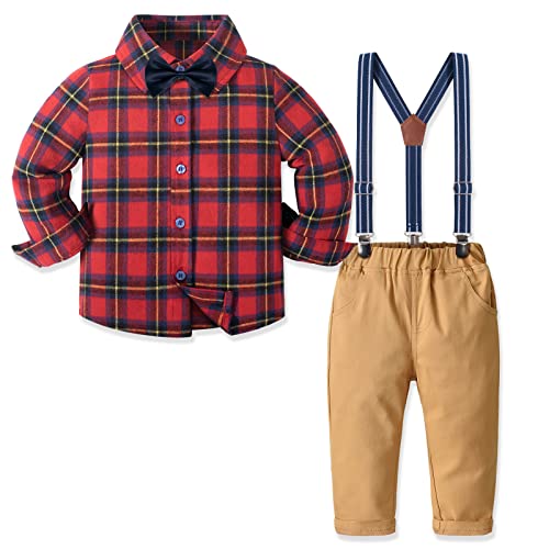 Plaid Red Khaki