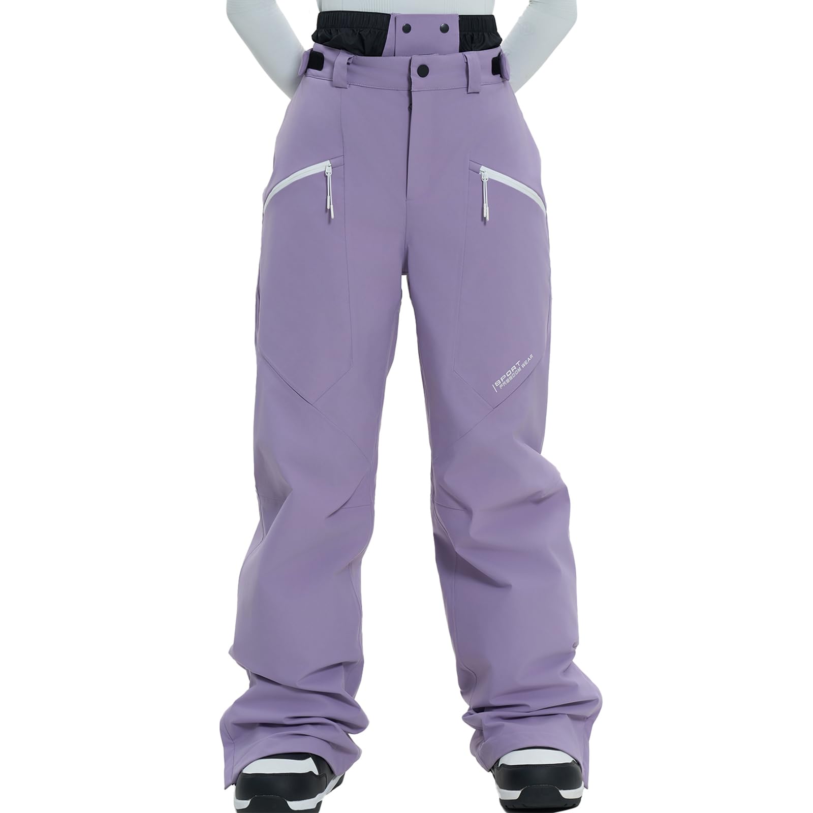 **Waterproof Insulated Ski & Snowboard Pants for Men & Women - Windproof Winter Snow Pants with Warm Lining for Skiing, Snowboarding & Hiking**