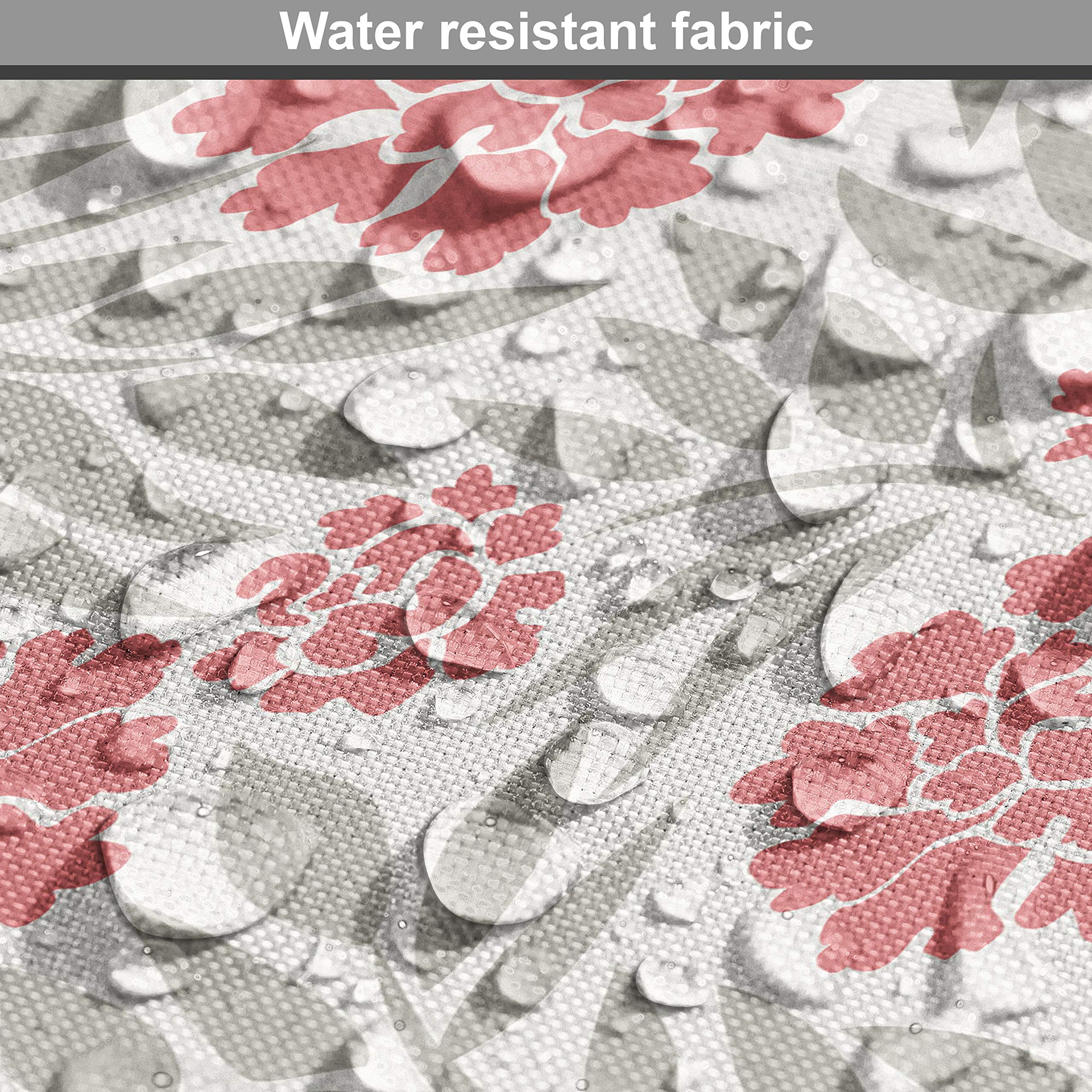 Ambesonne Dahlia Fabric by The Yard - Blooming Branches Field Floral Print with Peonies | Summer Romance Design | 10 Yards Coral Dust Coconut | Upholstery & Home Decor Fabric for Sofa, Curtains, Pillows | Perfect for Living Room, Bedroom & DIY Craft Projects