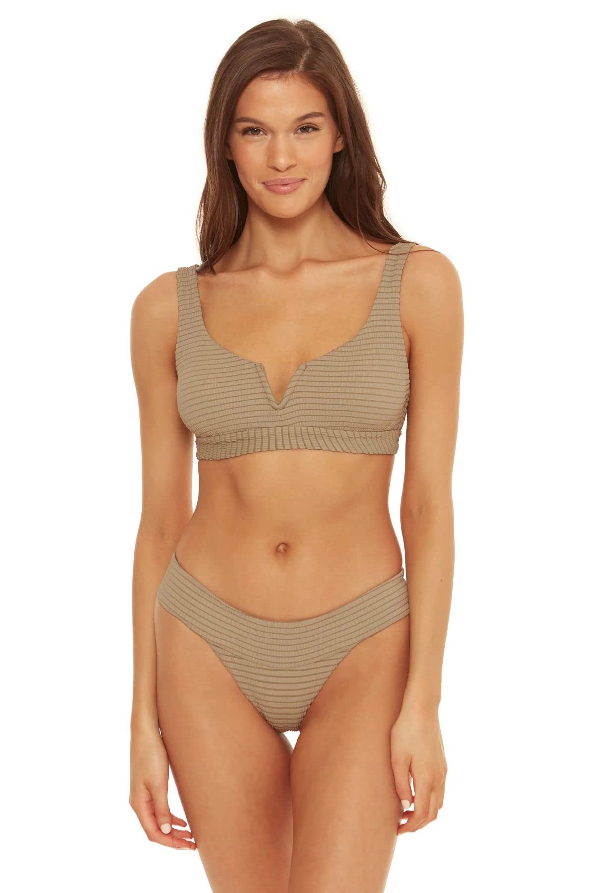 **ISABELLA ROSE V-Wire Banded Underwire Bikini Top for Women - Sexy Swimwear for Beach, Pool & Summer Vacation**