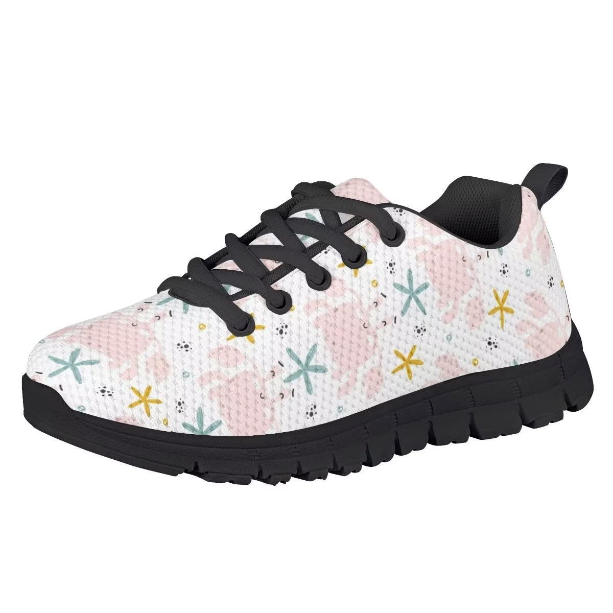 NETILGEN Boys Girls Running Shoes - Breathable Knitted Mesh Lace-Up Sneakers for Kids, Lightweight Tennis & Sports Shoes for Little & Big Kids - Perfect for School, Play & Daily Activities