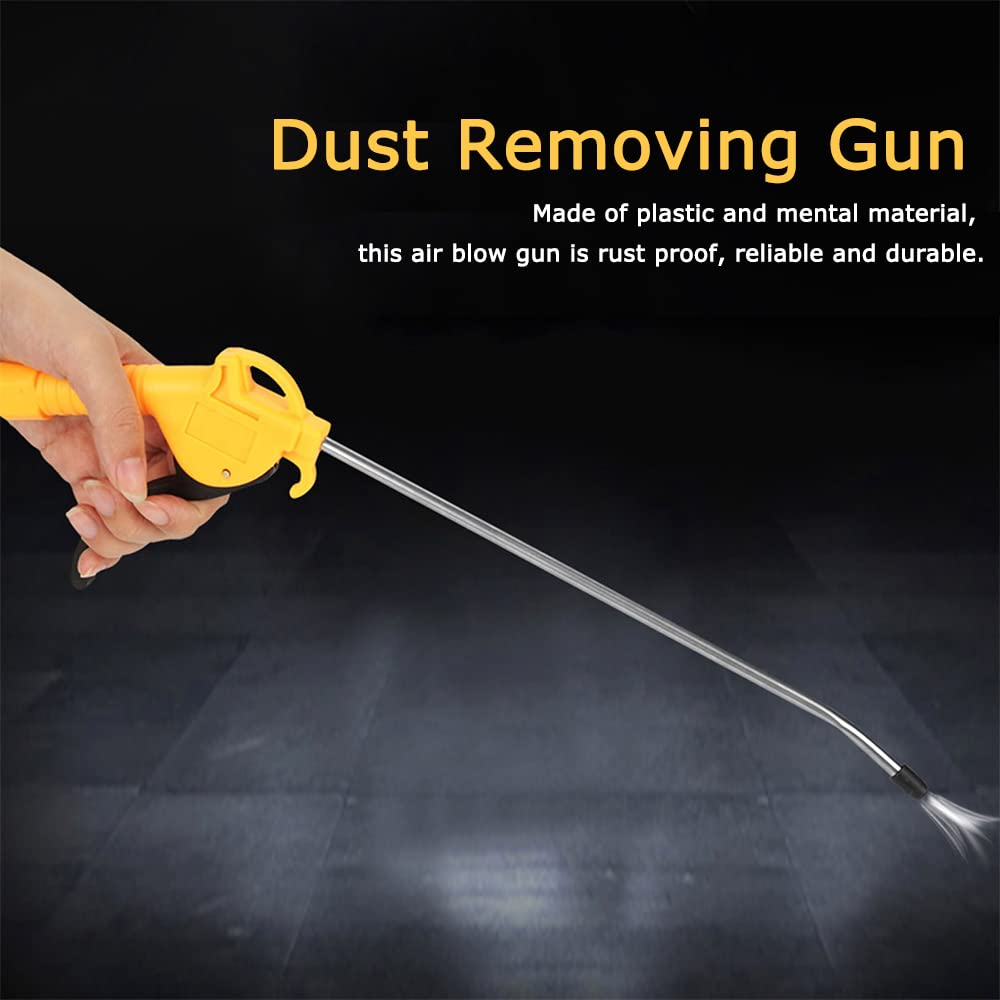 Watris Veiyi High Volume Air Blow Gun - 10 Inch Aluminum Alloy Nozzle for Dust Cleaning, Pneumatic Air Compressor Accessories | Ideal for Workshop, Garage, DIY Projects & Industrial Cleaning