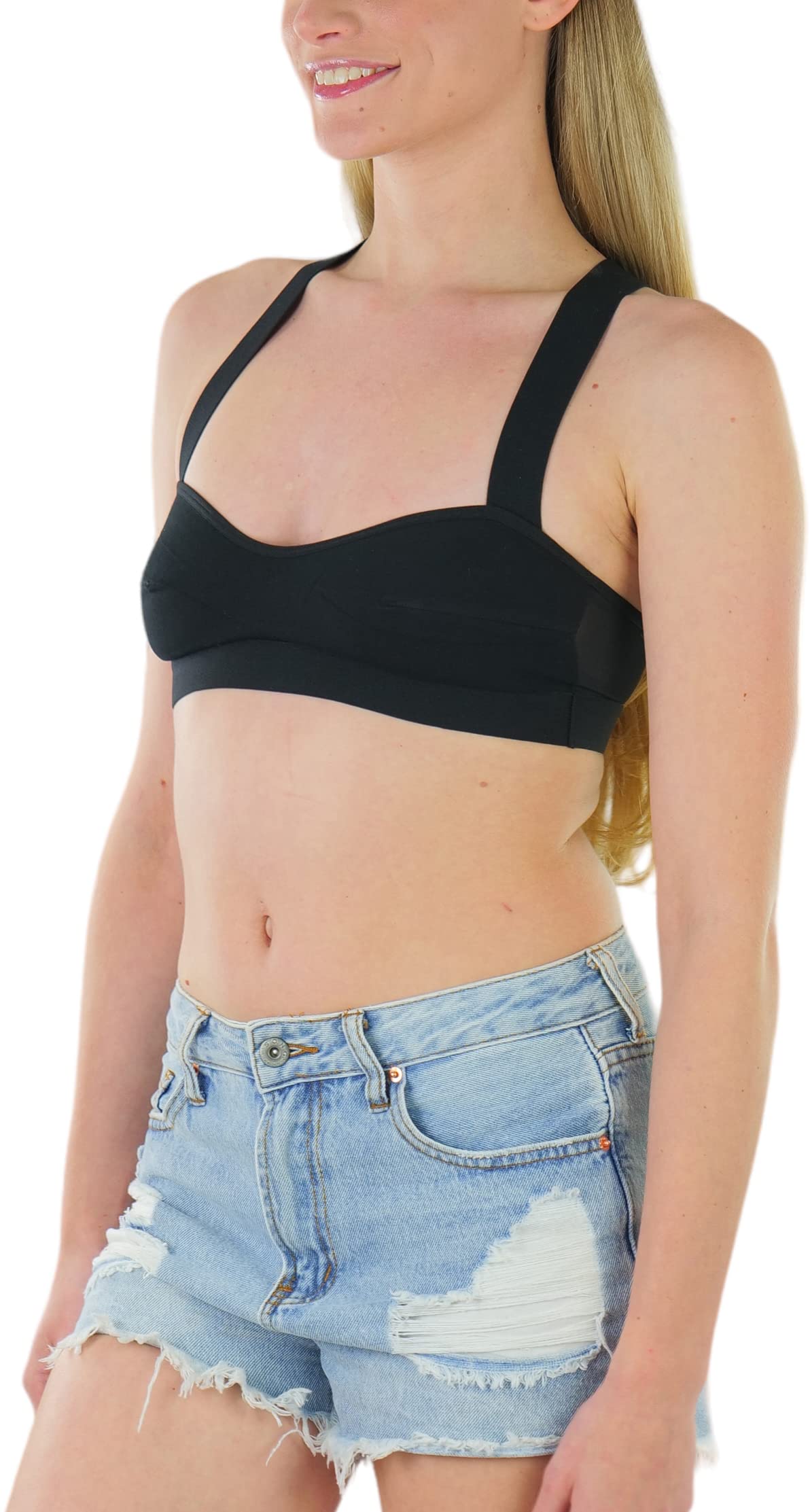 ToBeInStyle Women's Seamless Wire-Free Sports Bras & Bralettes - Supportive Comfort for Yoga, Gym & Everyday Wear