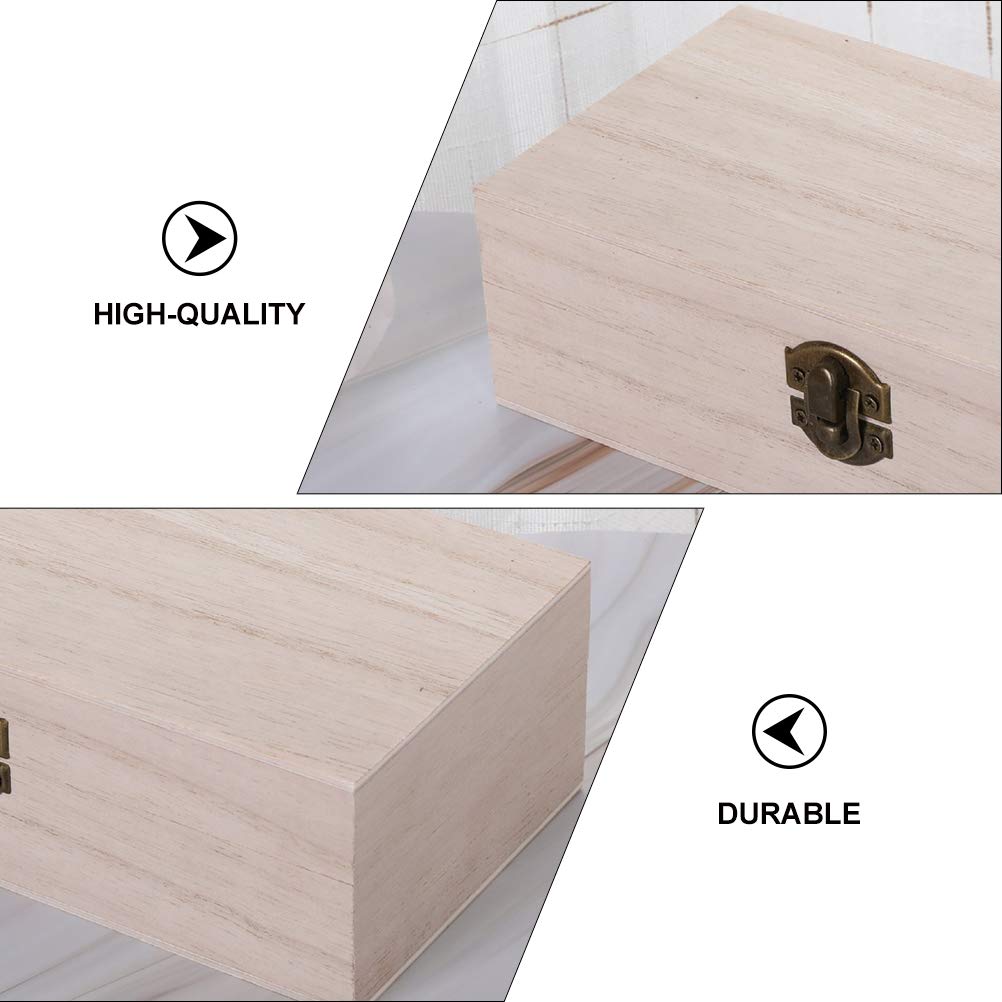 VICASKY 2-Piece Wooden Jewelry Organizer Box Set - Mini Antique Jewelry Storage Tray with Clear Lid, Pirate & Woodsy Themed Decor for Rings, Earrings & Necklaces | Perfect for Bedroom Vanity, Travel & Gift Giving