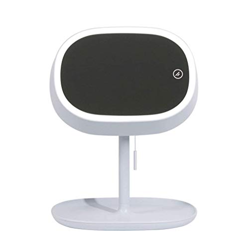 Livronic Smart LED Makeup Mirror with Touch Screen, Rotatable HD Cosmetic Mirror with Charging Fill Light - Blue | Perfect for Vanity, Dressing Room & Travel