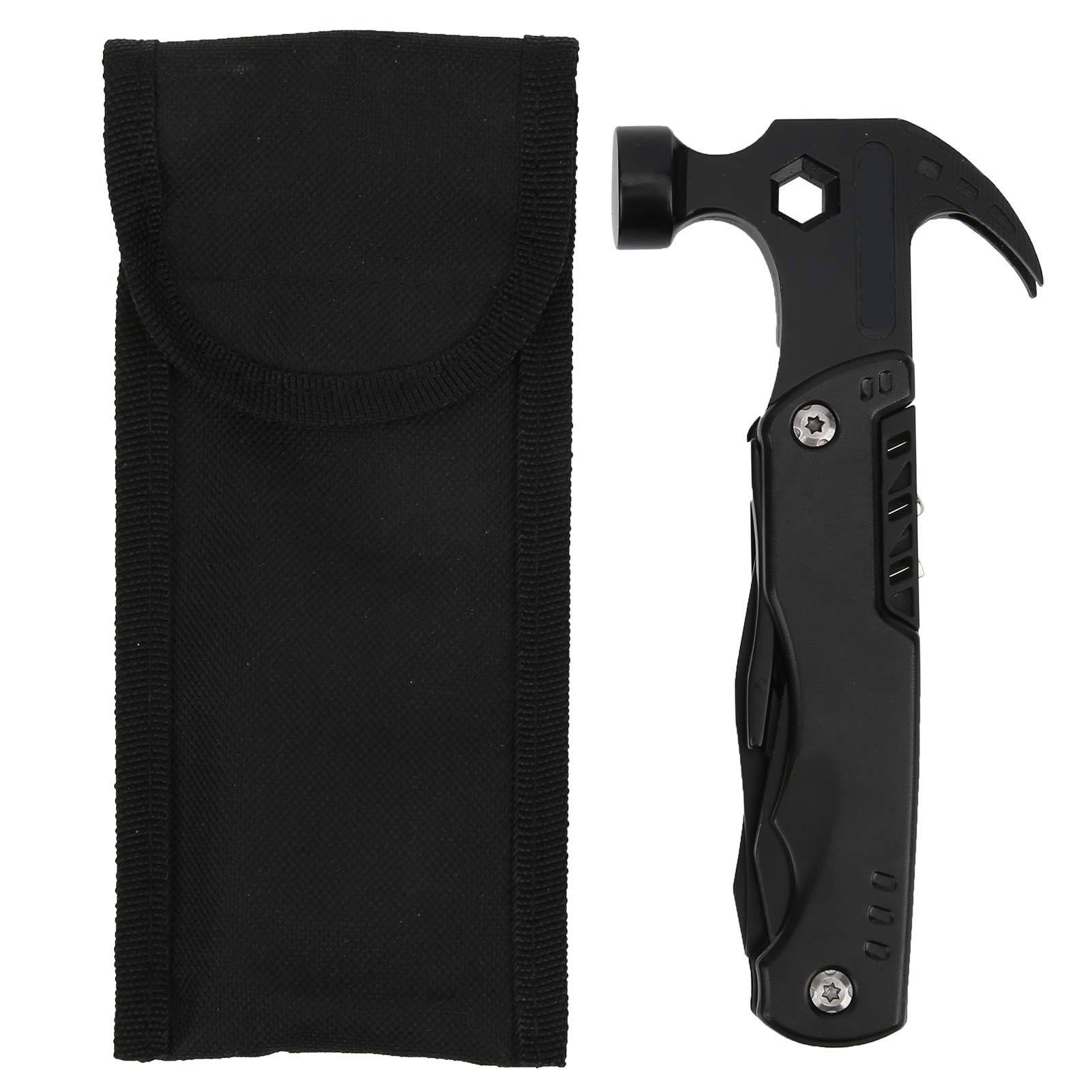 Foldable Multifunctional Claw Hammer - Professional Portable DIY Tool Kit with Glass Breaker | Heavy Duty Hand Tools for Home Repair, Camping & Emergency Use