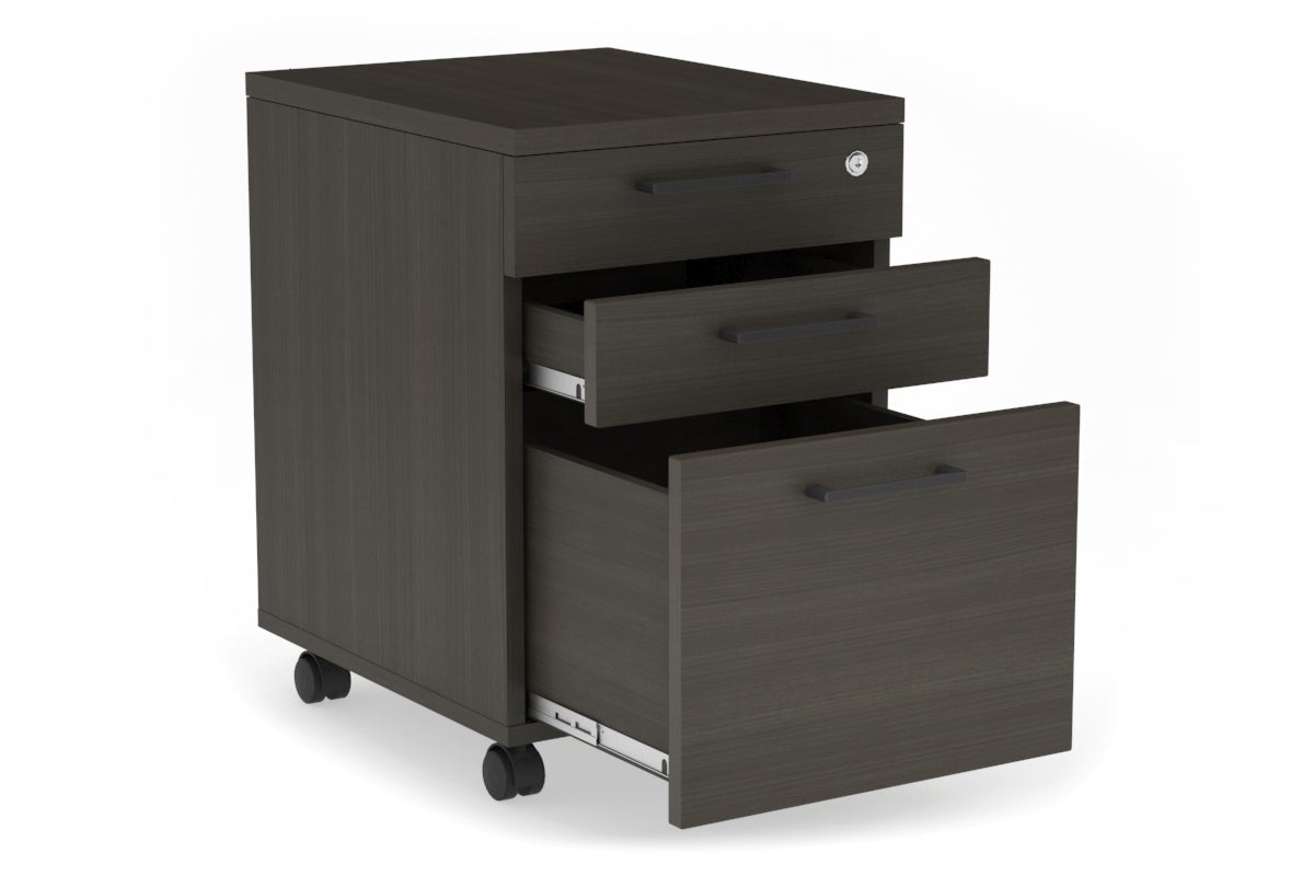 Lockable Mobile Pedestal with File Drawers - Laminate Office Storage Cabinet for Files & Supplies | Perfect for Home Office, Classroom & Workplace Organization