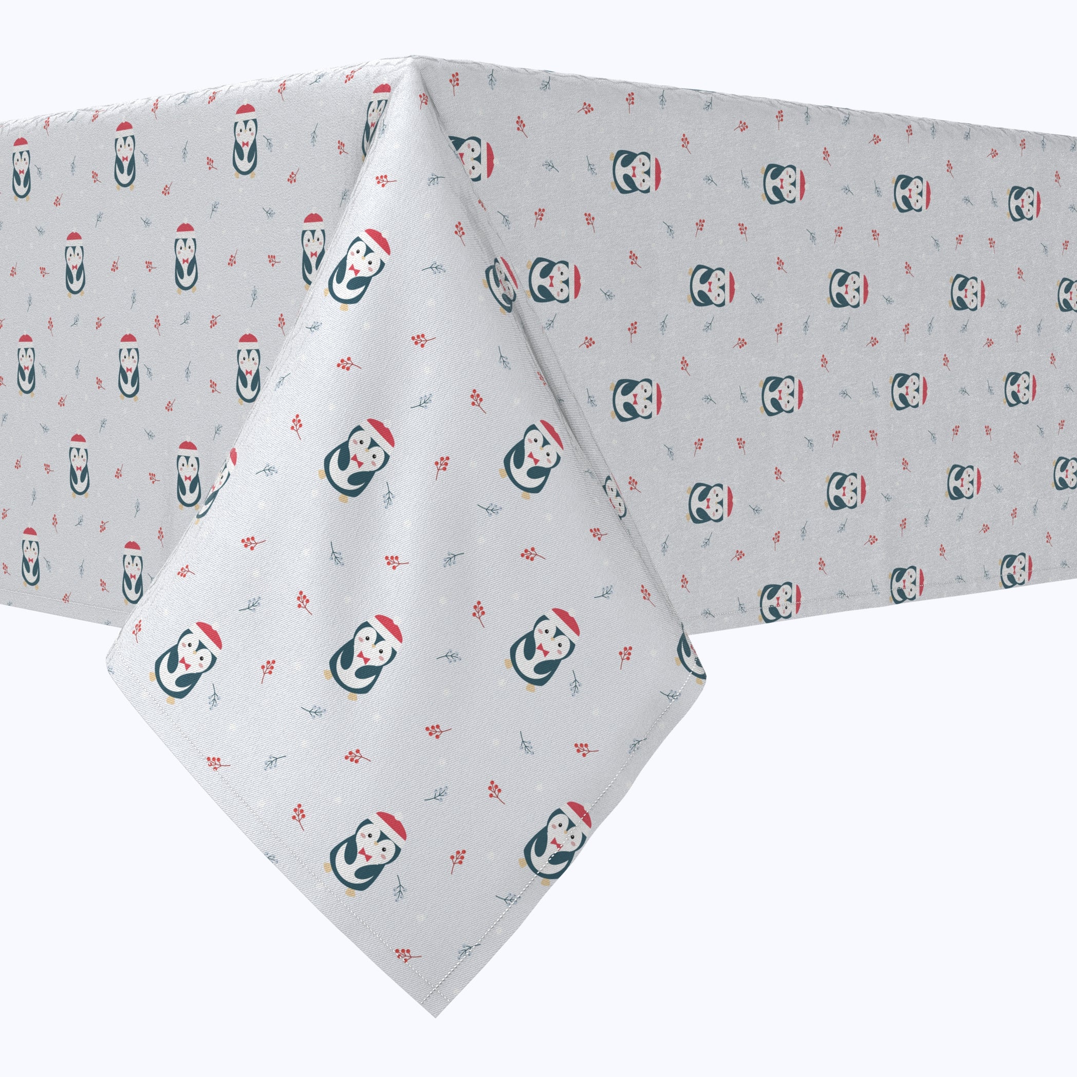 Christmas Penguins Cotton Rectangles - Festive Holiday Table Runners & Home Decor for Christmas Parties & Winter Celebrations