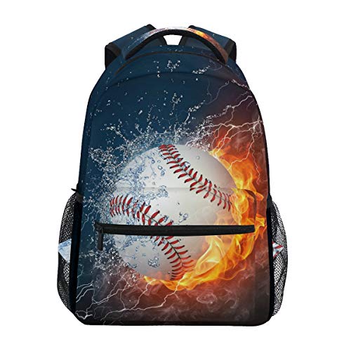 Abstract Fire Water Baseball Sport