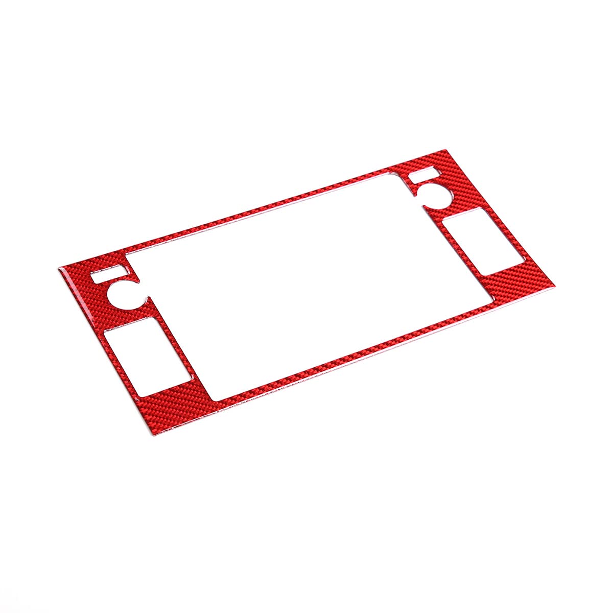 2022 Subaru BRZ Real Carbon Fiber Soft Trim Accessories - GPS Navigation Screen Decorative Frame Panel Sticker (Red Carbon Fiber) | Interior Upgrade for Enhanced Style & Protection