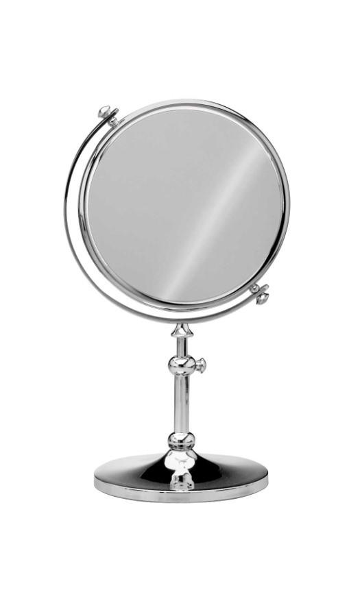 360° Adjustable Free Standing Round Double Sided Mirror - Full Length Floor Mirror for Bedroom, Dressing Room & Salon Use