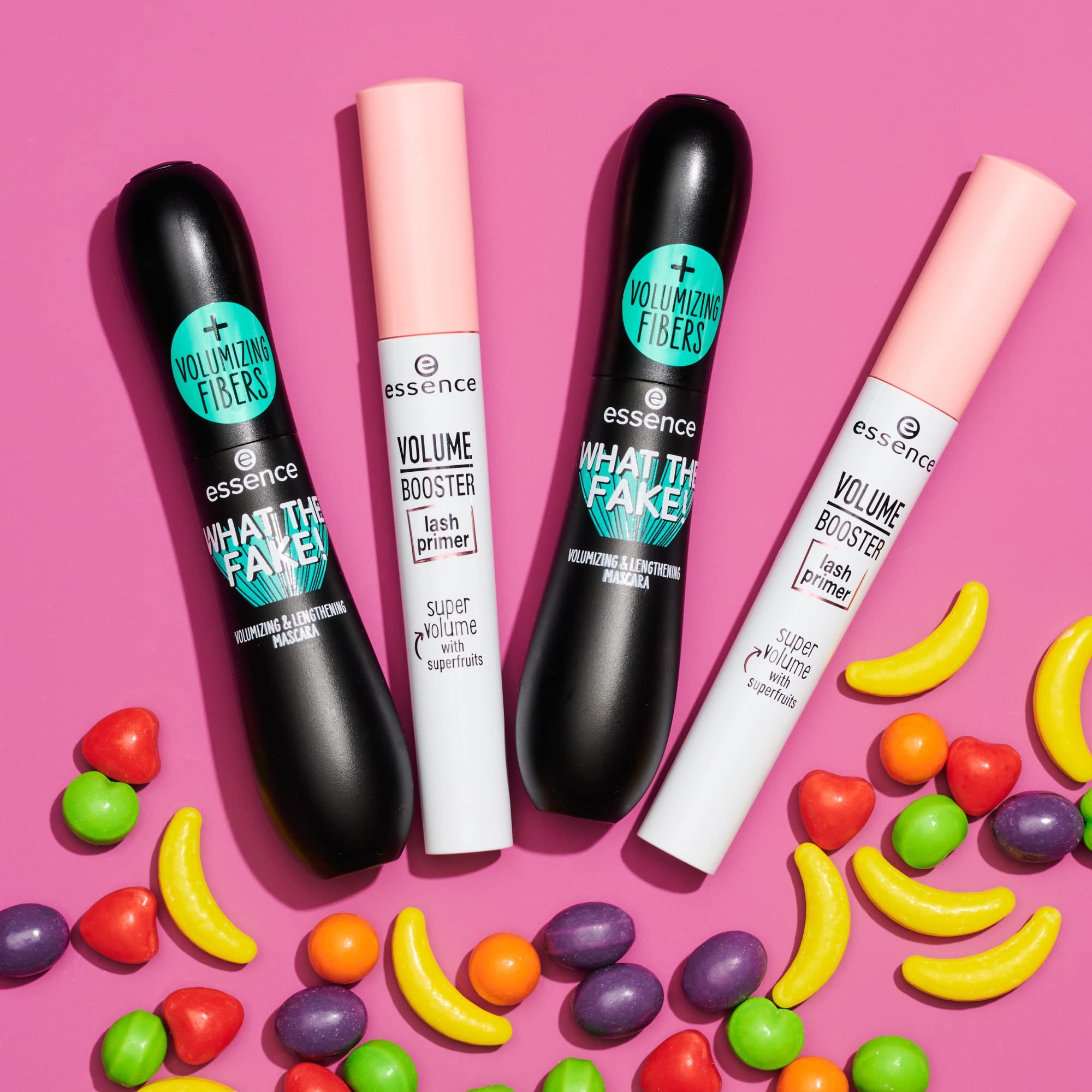 Best Fake Mascara & Lash Primer Bundle for Volume Boost - Waterproof Lengthening Mascara Set for Dramatic Lashes | Perfect for Night Out, Wedding & Special Occasions