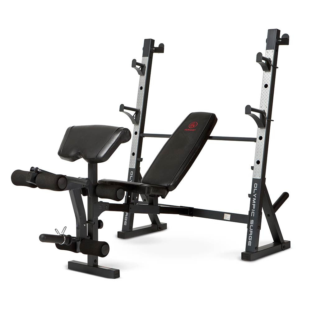 Marcy MD 857 Olympic Weight Bench for Home Gym - Heavy Duty Adjustable Strength Training Equipment for Weightlifting & Bodybuilding | Perfect for Garage, Basement & Home Workout Spaces