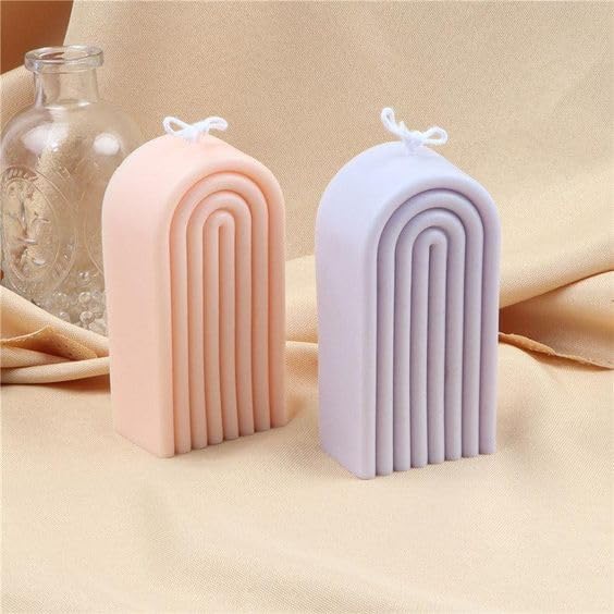 Radiance Store Silicone Bubble & Rainbow Candle Mold Set - DIY Pillar Candle, Epoxy Resin Molds for Lotion Bars, Bath Bombs, Clay Crafts - Perfect for Home Decor, Wedding Centerpieces & Spa Gift Making