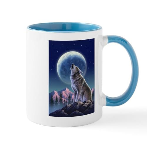 White/Blue Inside - WOLF Mugs