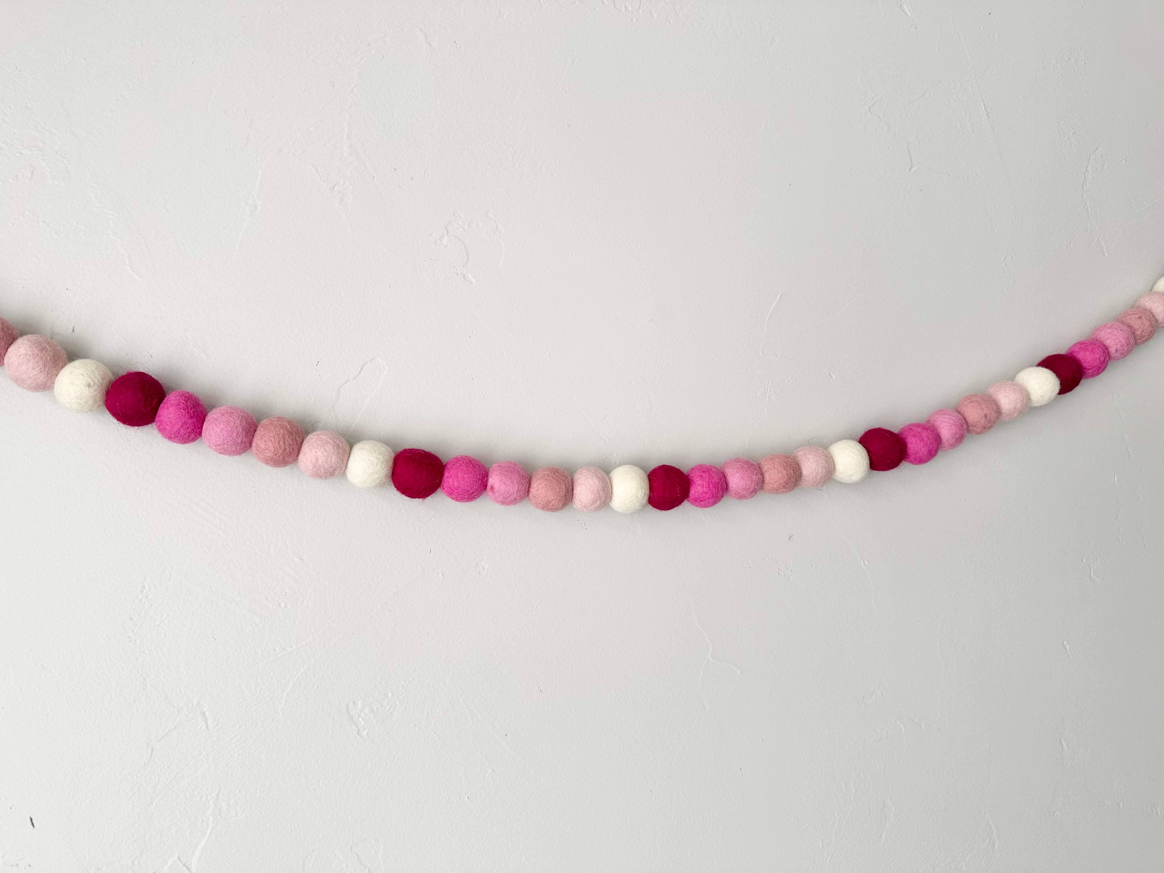Gradient of Pinks Garland - Beautiful Pastel Pink Floral Wedding Backdrop, Baby Shower Decor, Birthday Party Decoration | Perfect for Home, Nursery, and Event Decorations