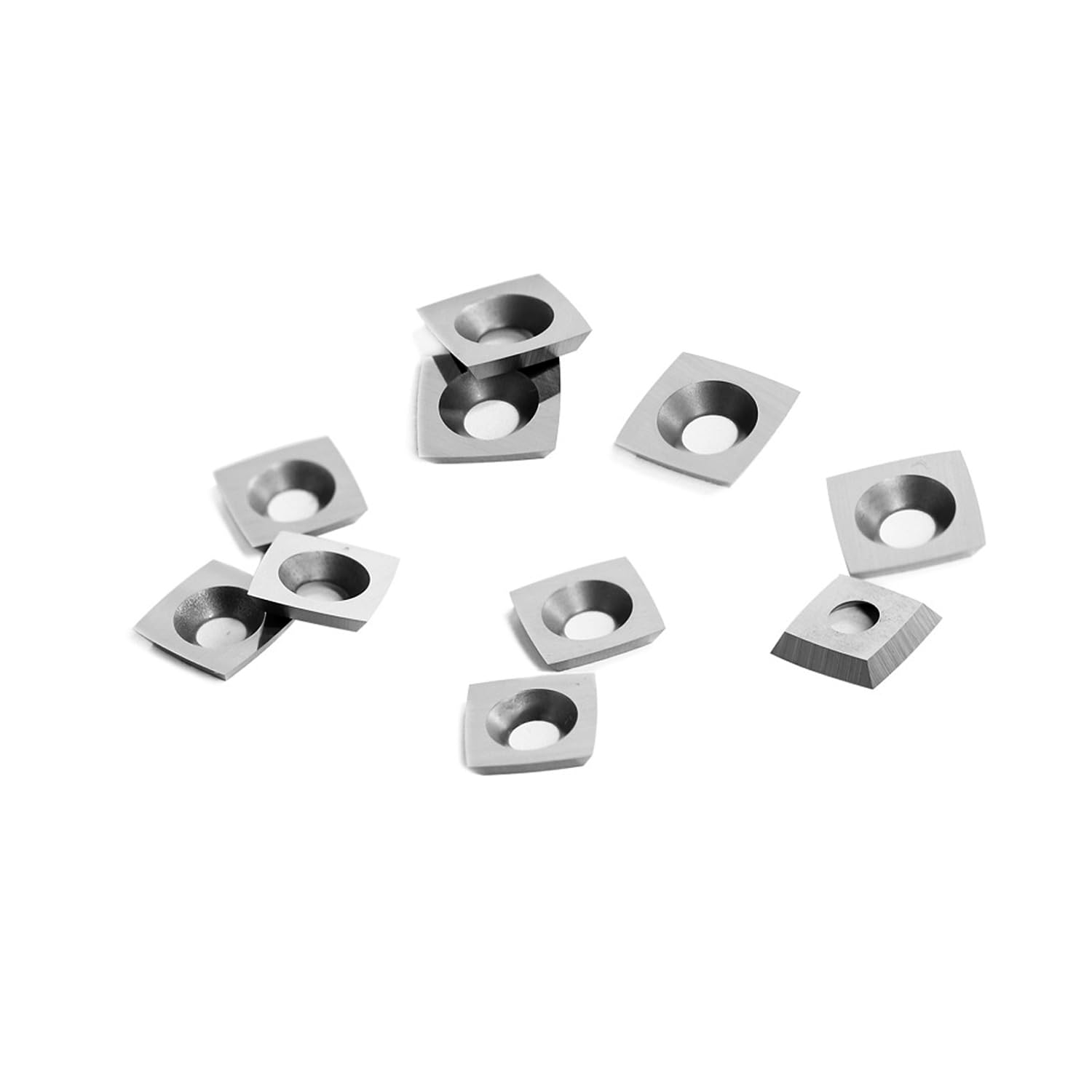 11mm Square Carbide Inserts for Woodworking - 10pcs Set with 2