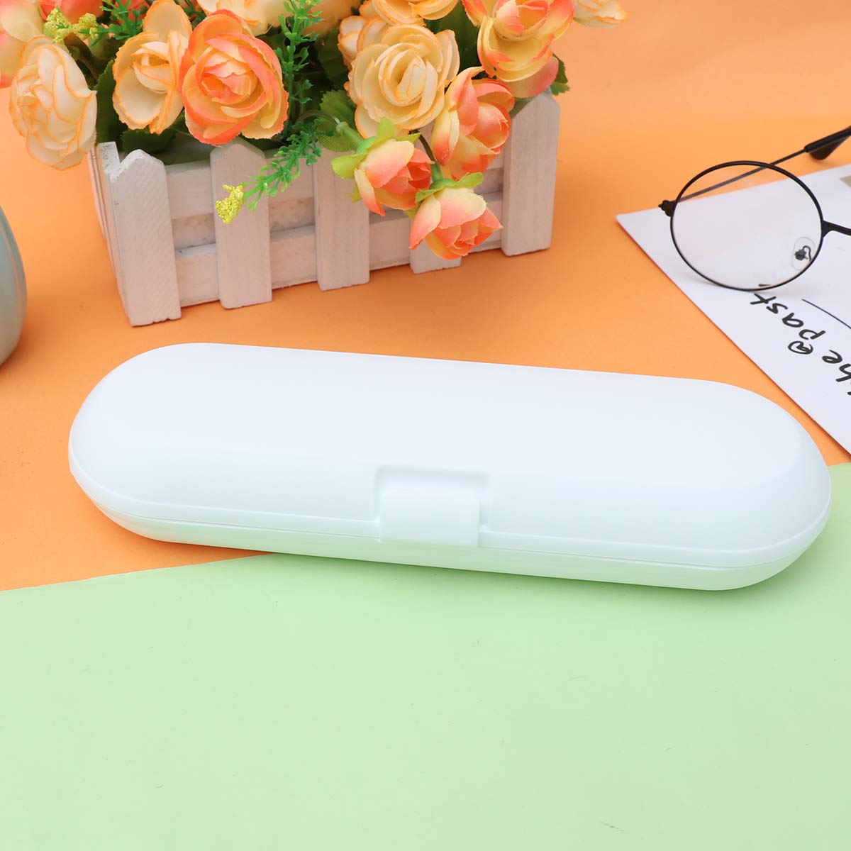 1pc Travel Toothbrush Case - Universal Electric Toothbrush Holder for Traveling, Storage Box for Oral Care Essentials | Perfect for Camping, Gym, Business Trips & Daily Use