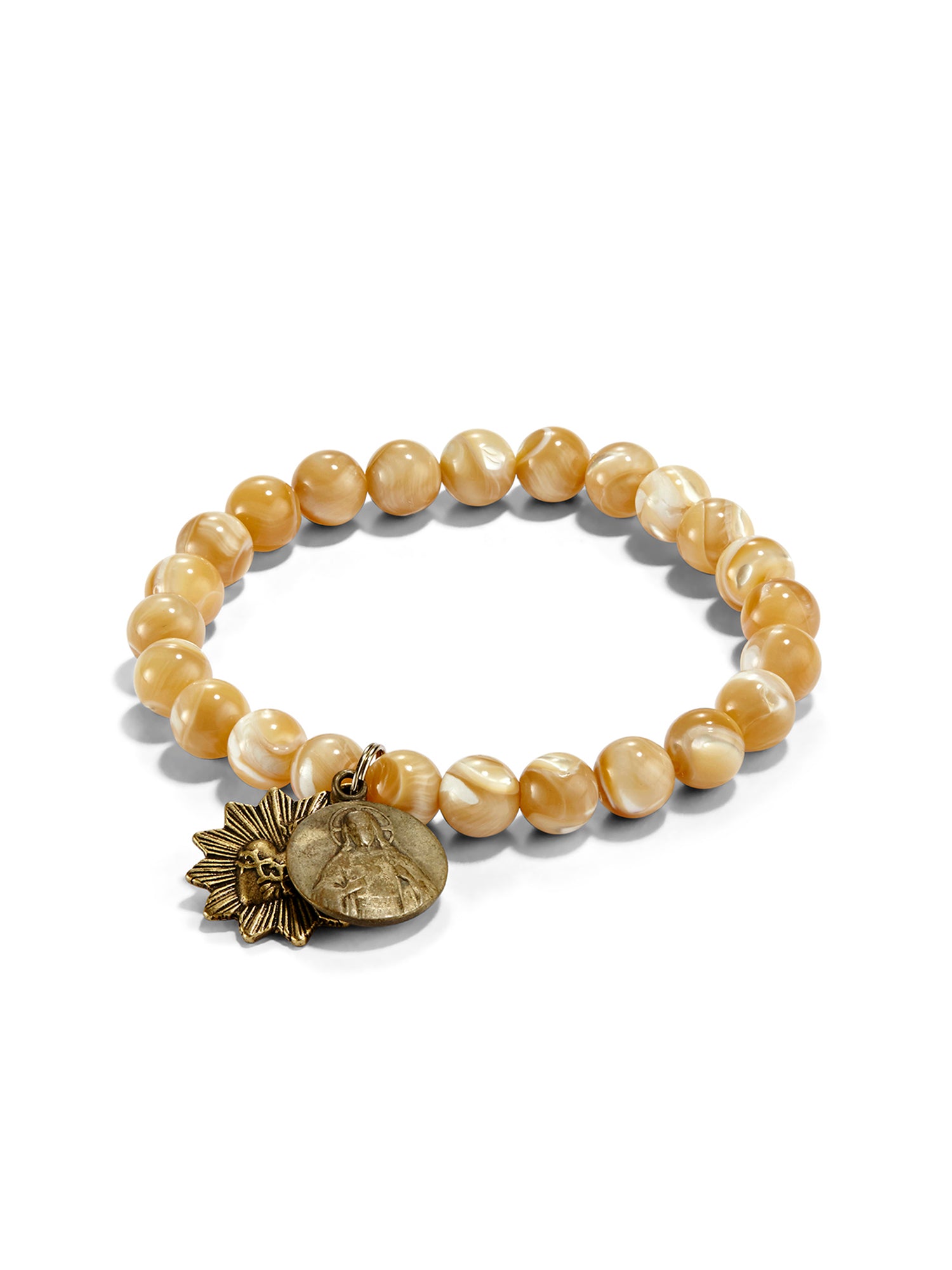 Elegant Mother of Pearl Icon Bracelet - Handmade Jewelry for Women - Perfect for Weddings, Parties & Everyday Wear