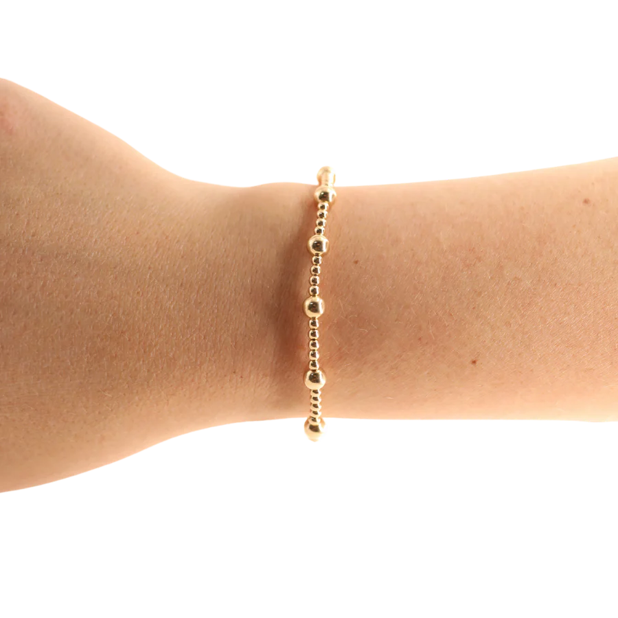 Beaded Blondes Gold Bracelet - Trendy Boho Beaded Jewelry for Women - Perfect for Parties, Weddings & Everyday Wear