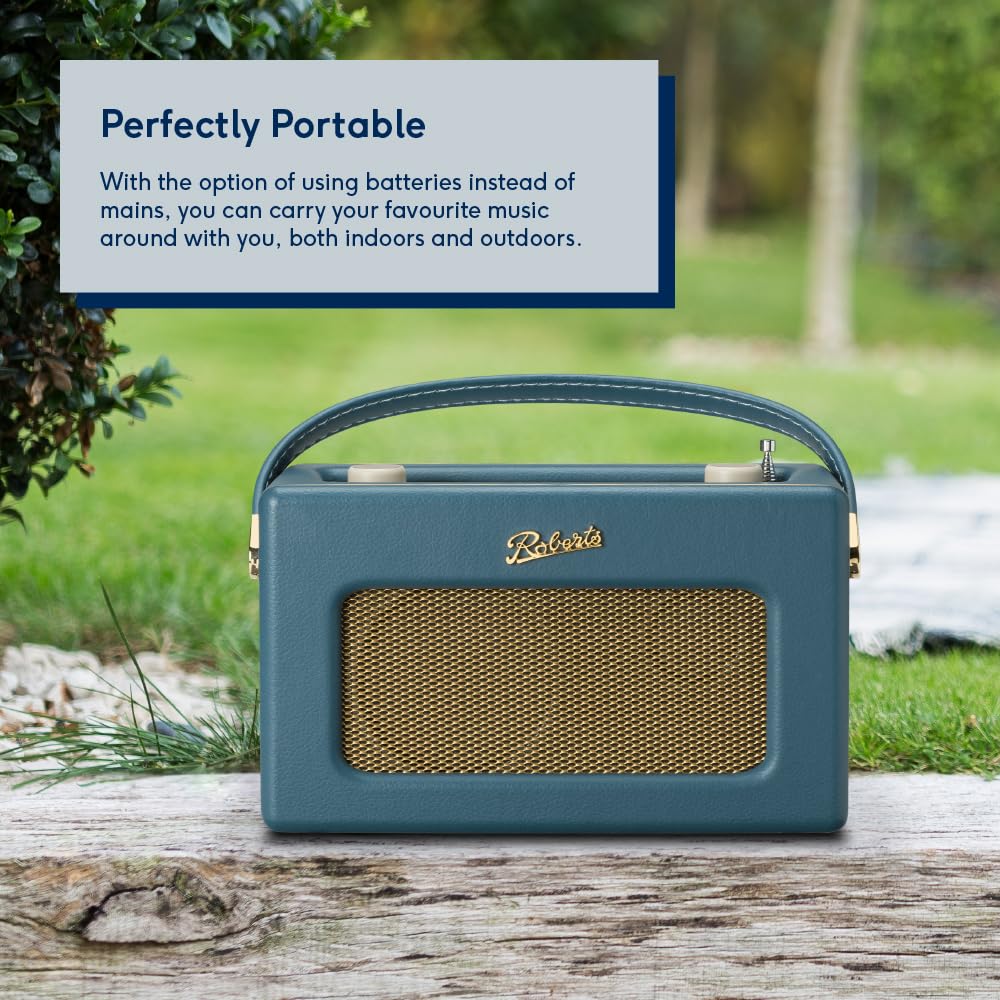 Roberts Revival iSTREAML FM/DAB/DAB+/Internet/Bluetooth Radio - Teal Blue Portable Digital Radio for Home, Office, and Outdoor Use