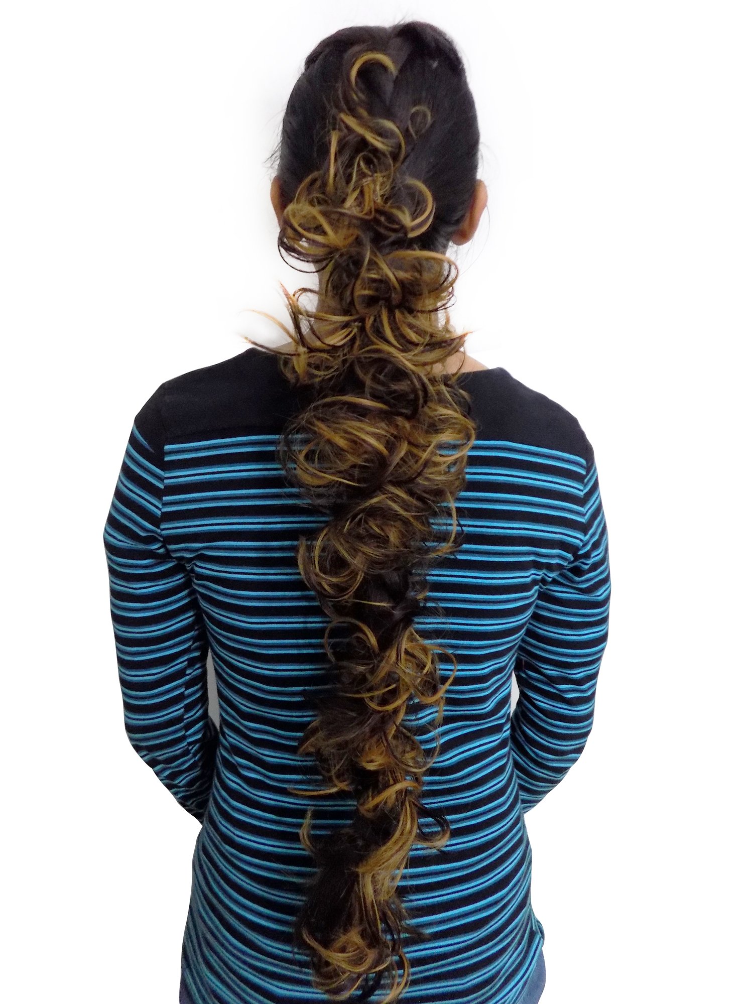 AASA Ponytail Bun Maker Hair Styling Tool - Golden Hair Extension Frill for Women | Perfect for Updos, Parties & Everyday Hairstyles