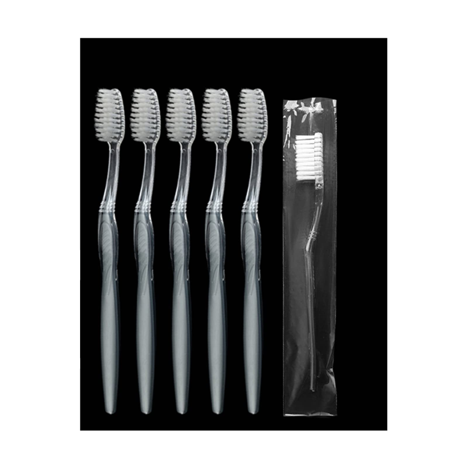 ASDOY 100-Pack Disposable Travel Toothbrushes - Portable, Eco-Friendly, Individually Wrapped for Hygiene - Perfect for Hotels, Camping, Airplanes, and On-The-Go Oral Care (100 Count)
