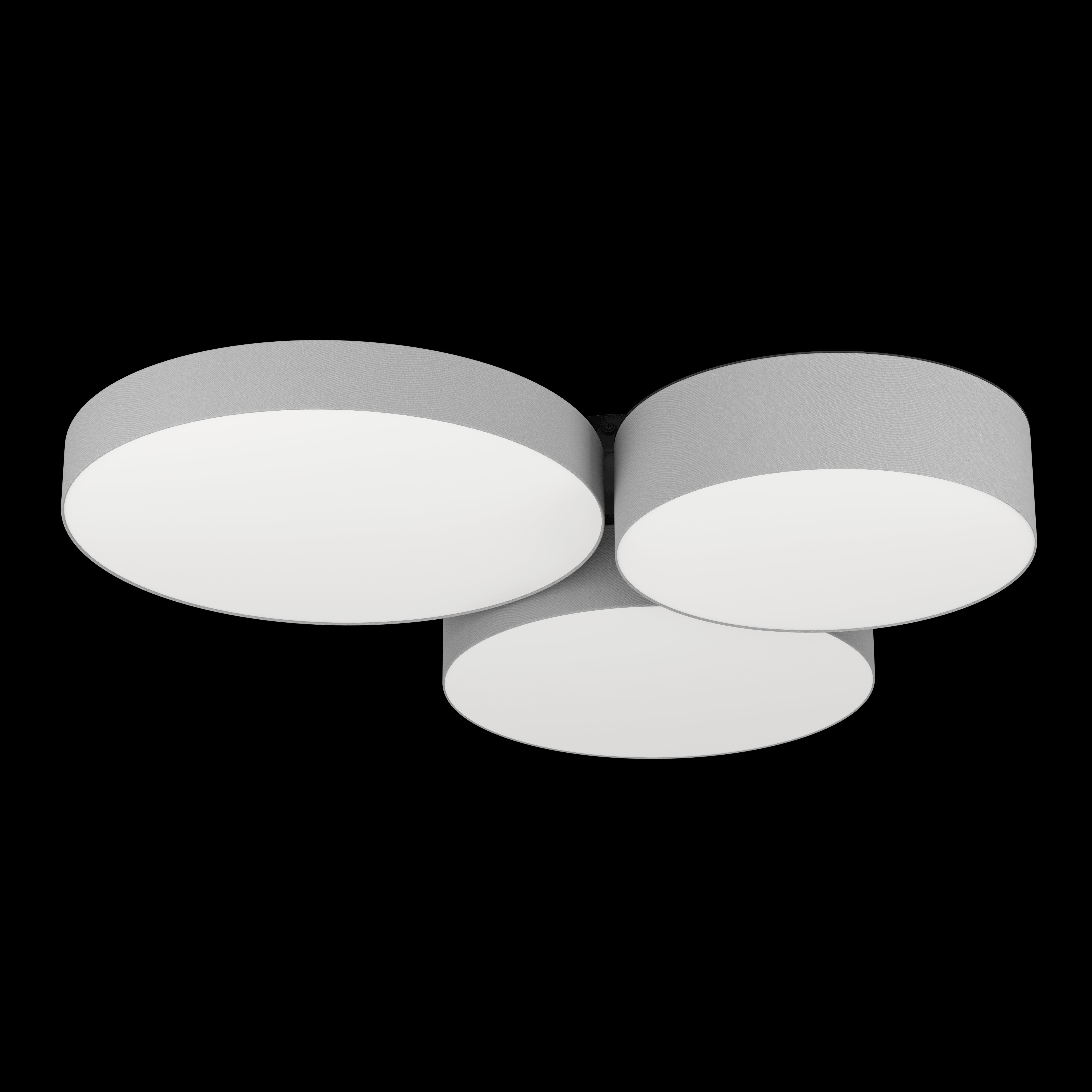 Eglo Connect Barbano Z Smart LED Ceiling Light - 3 Light Fixture in Grey - Dimmable & Voice Control Compatible with Alexa & Google Home - Perfect for Living Room, Bedroom, or Kitchen Lighting
