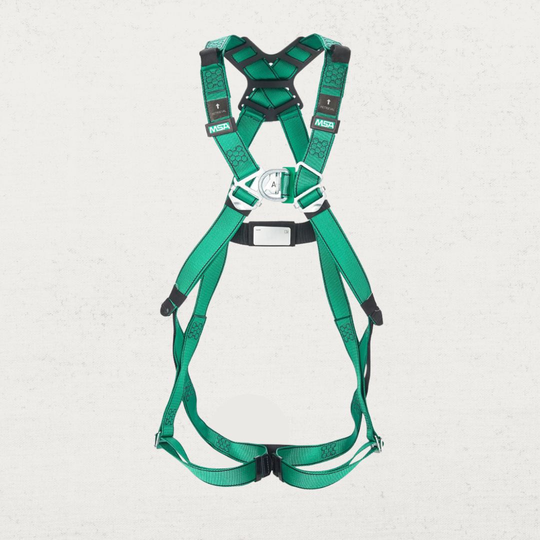 V FORM Safety Harness - Premium Fall Protection Gear for Construction, Roofing & Climbing | OSHA Compliant Full Body Harness with Adjustable Straps & D-Rings | Ideal for Work at Heights, Industrial Safety & Outdoor Activities
