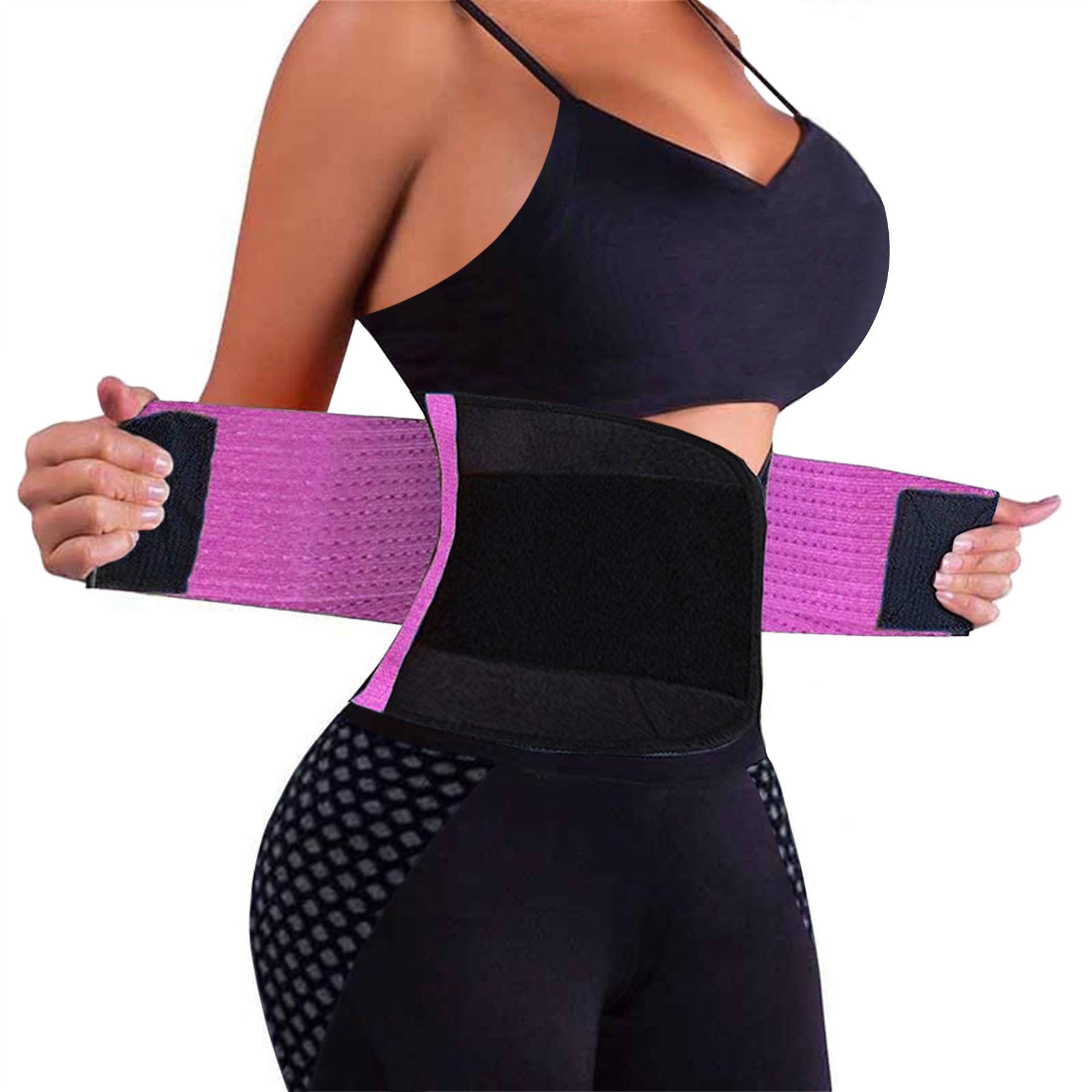 VENUZOR Waist Trainer Belt for Women - Slimming Body Shaper & Waist Cincher - Postpartum Recovery & Workout Girdle - Tummy Control Belt for Weight Loss & Back Support - Perfect for Gym, Yoga & Daily Wear