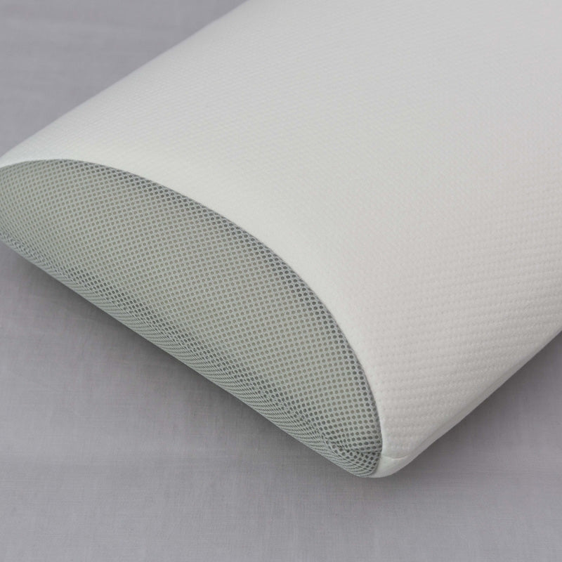 John Cotton Classic High Profile Memory Foam Pillow for Side & Back Sleepers - Orthopedic Neck Support Pillow for Pain Relief - Luxury Cooling Gel Pillow for Bed & Travel Use