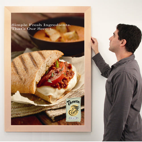 27 x 40 Wood Picture Poster Display Frames - Wide Wooden Frame for Art, Photos & Posters - Perfect for Home Decor, Office & Gallery Displays