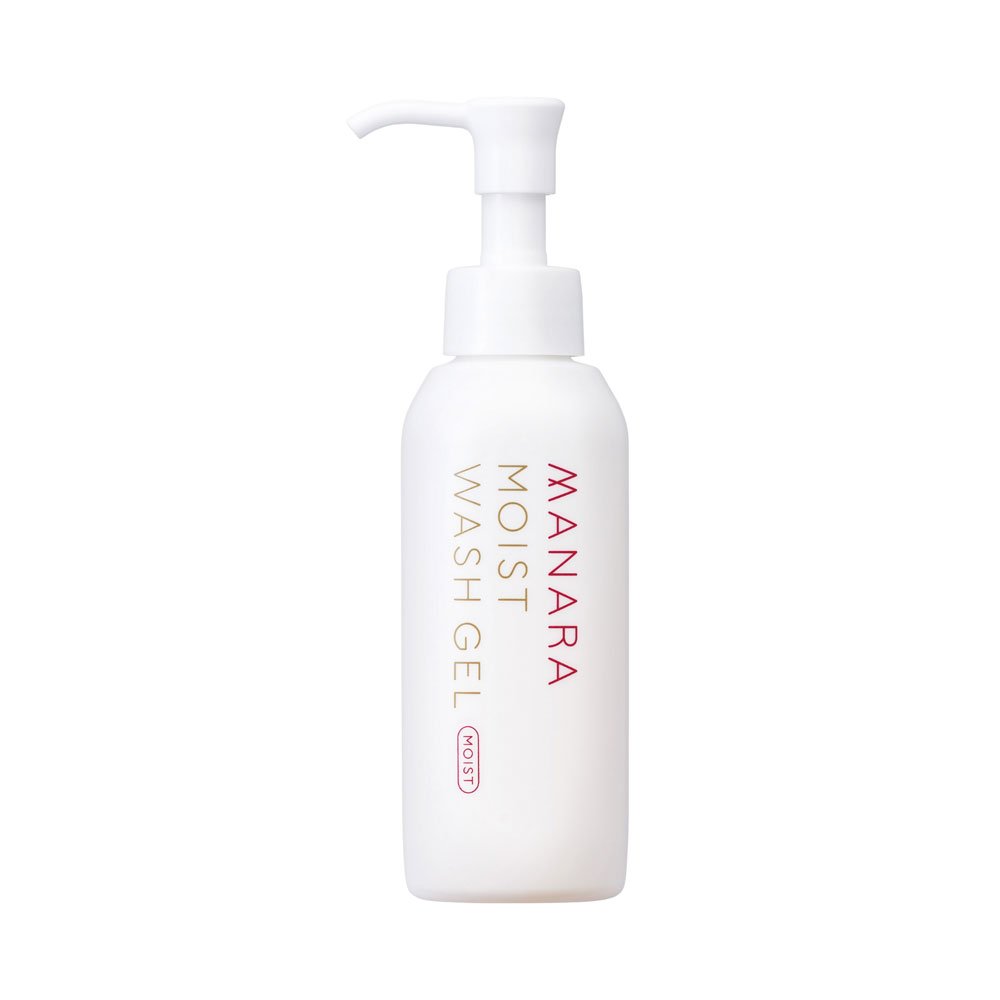Manara Moist Wash Gel Cleanser 120ml - Gentle Hydrating Face Wash for Dry & Sensitive Skin - Daily Skincare Routine & Travel Essential