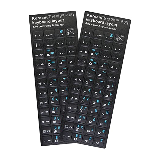 Korean-Black/Blue Letters