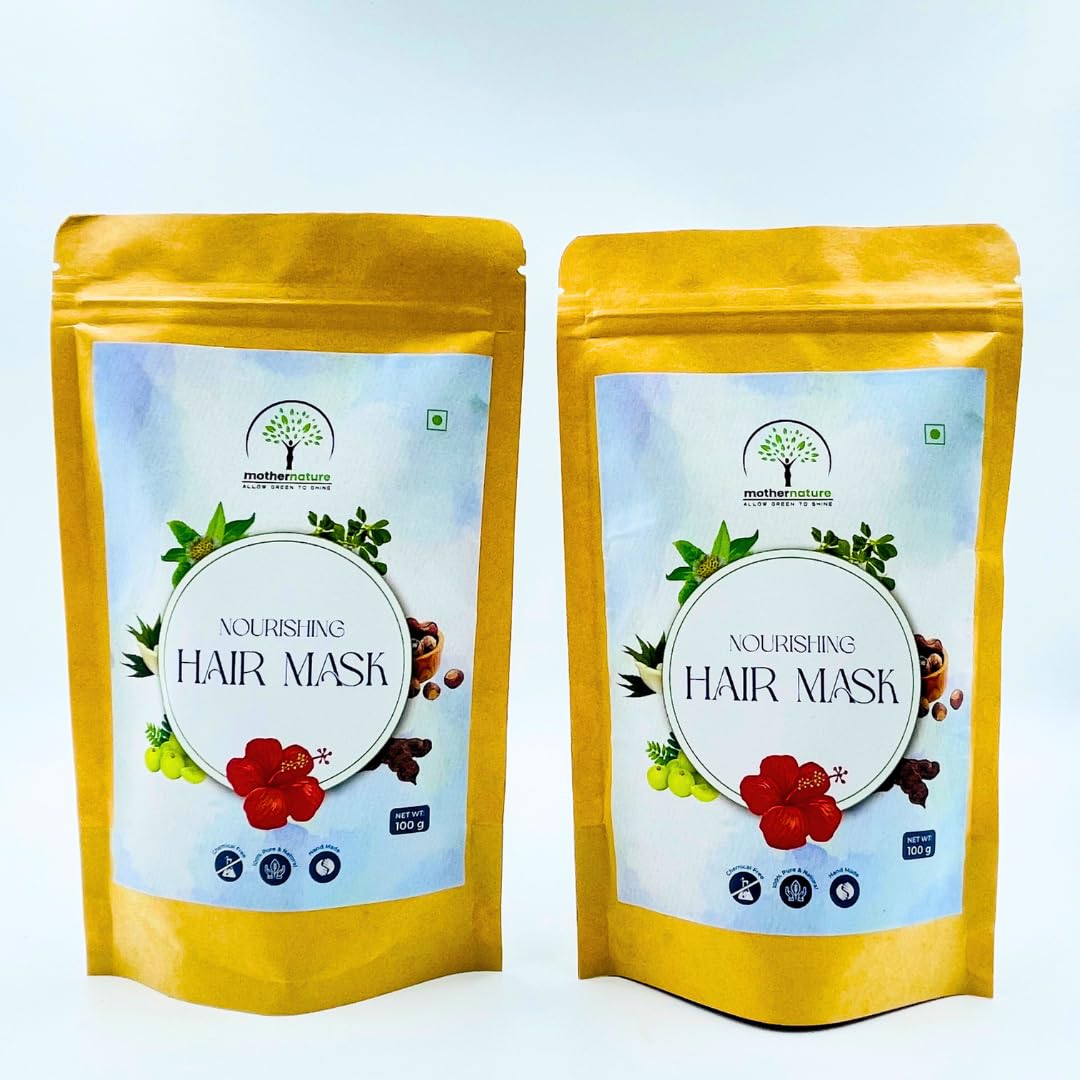 Mothernature Hair Mask for Frizzy Hair - Deep Conditioning Treatment for Soft & Silky Hair | Hydrating Hair Care Solution for Dry, Damaged Hair - Perfect for Home Spa Days & Salon-Quality Results