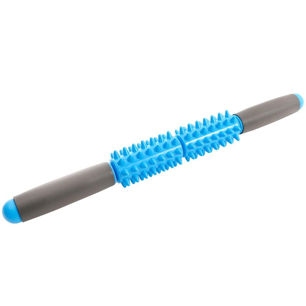 66Fit Spiky Muscle Roller Stick - Deep Tissue Massage for Pain Relief & Recovery - Perfect for Athletes, Gym Workouts & Post-Exercise Therapy