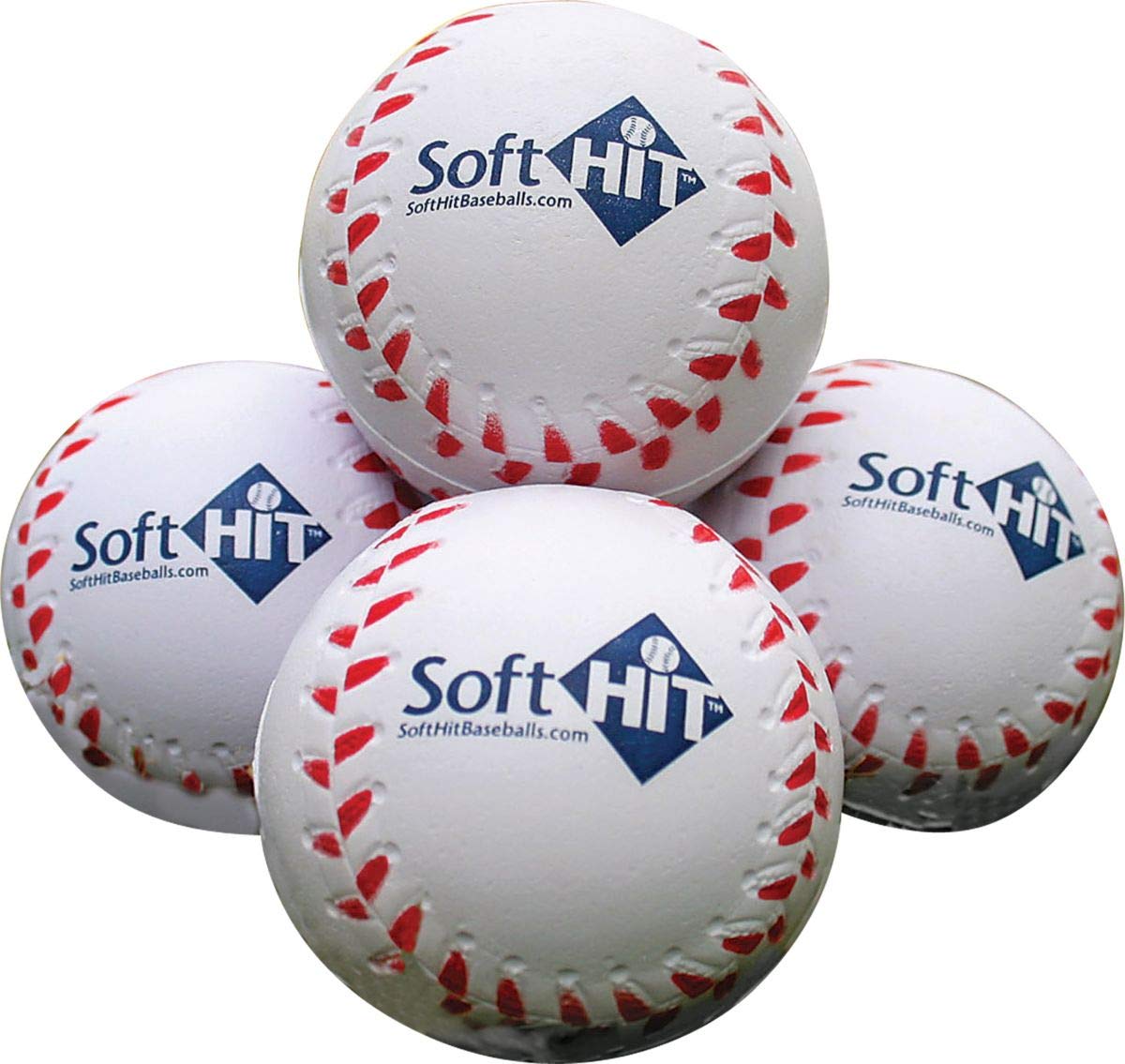 Seamed Foam Practice Baseballs (12-Pack) - Soft Training Balls for Kids & Beginners | Perfect for Indoor/Outdoor Batting Practice, Backyard Drills & Baseball Training