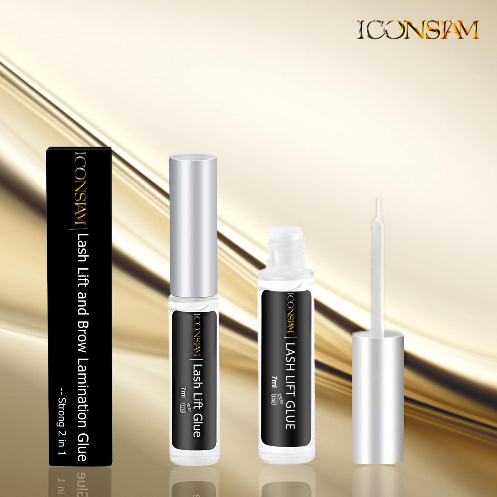 Professional Lash Lift & Eyebrow Lamination Glue - Strong Clear Adhesive (7ml) for Salon & Home Use - Easy to Apply & Remove - Perfect for Eyelash Extensions & Beauty Treatments