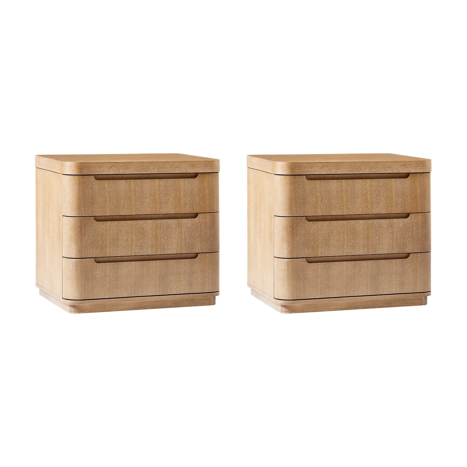 Yolanda Large 3 Drawer Nightstand with Hidden Storage - Modern Bedside Table with Optional Styles - Perfect for Bedroom, Guest Room, or Small Space Organization
